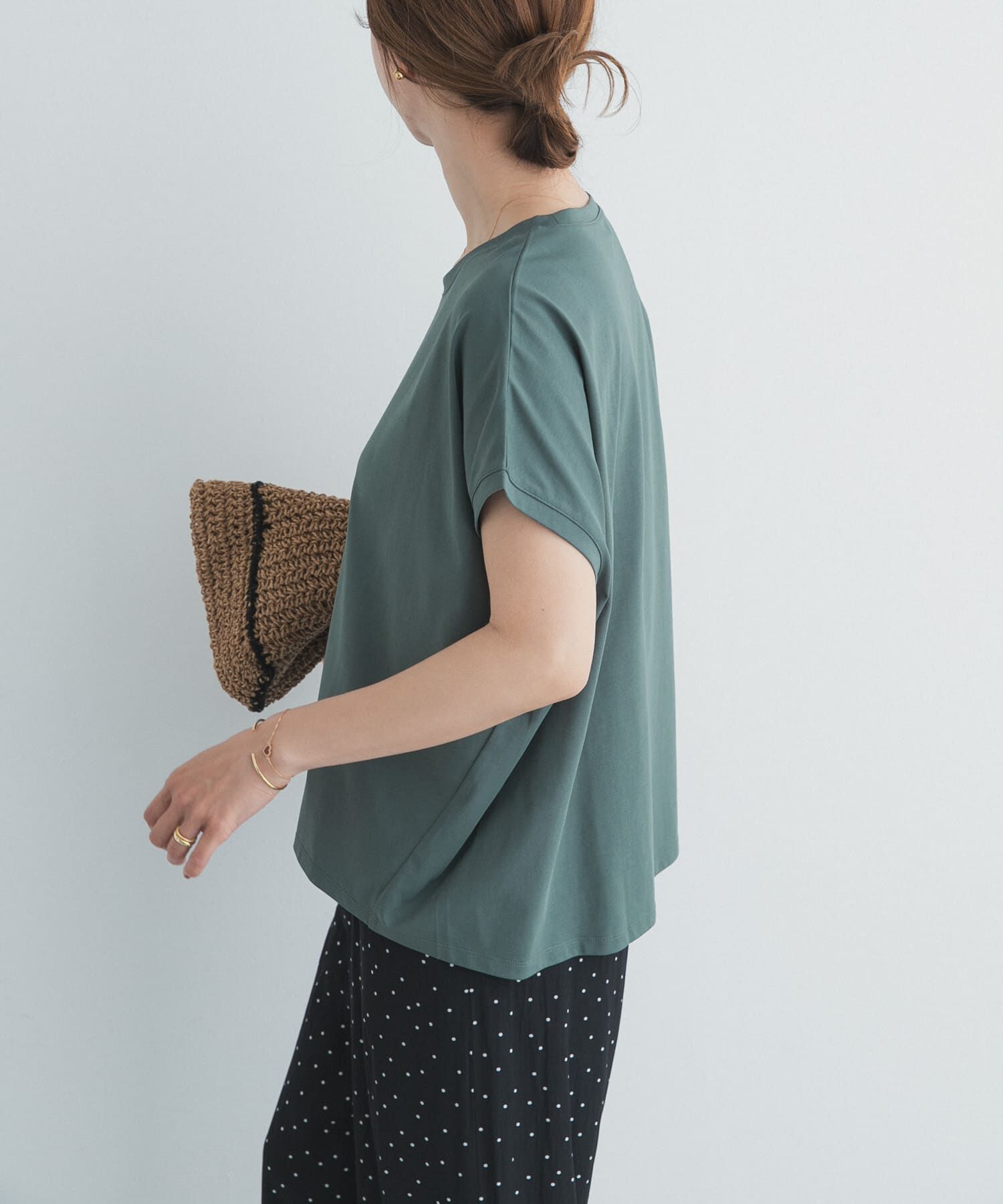 URBAN RESEARCH DOORS「『UR TECH』汗染み防止ドルマンTシャツ」|Tシャツ・カットソー|