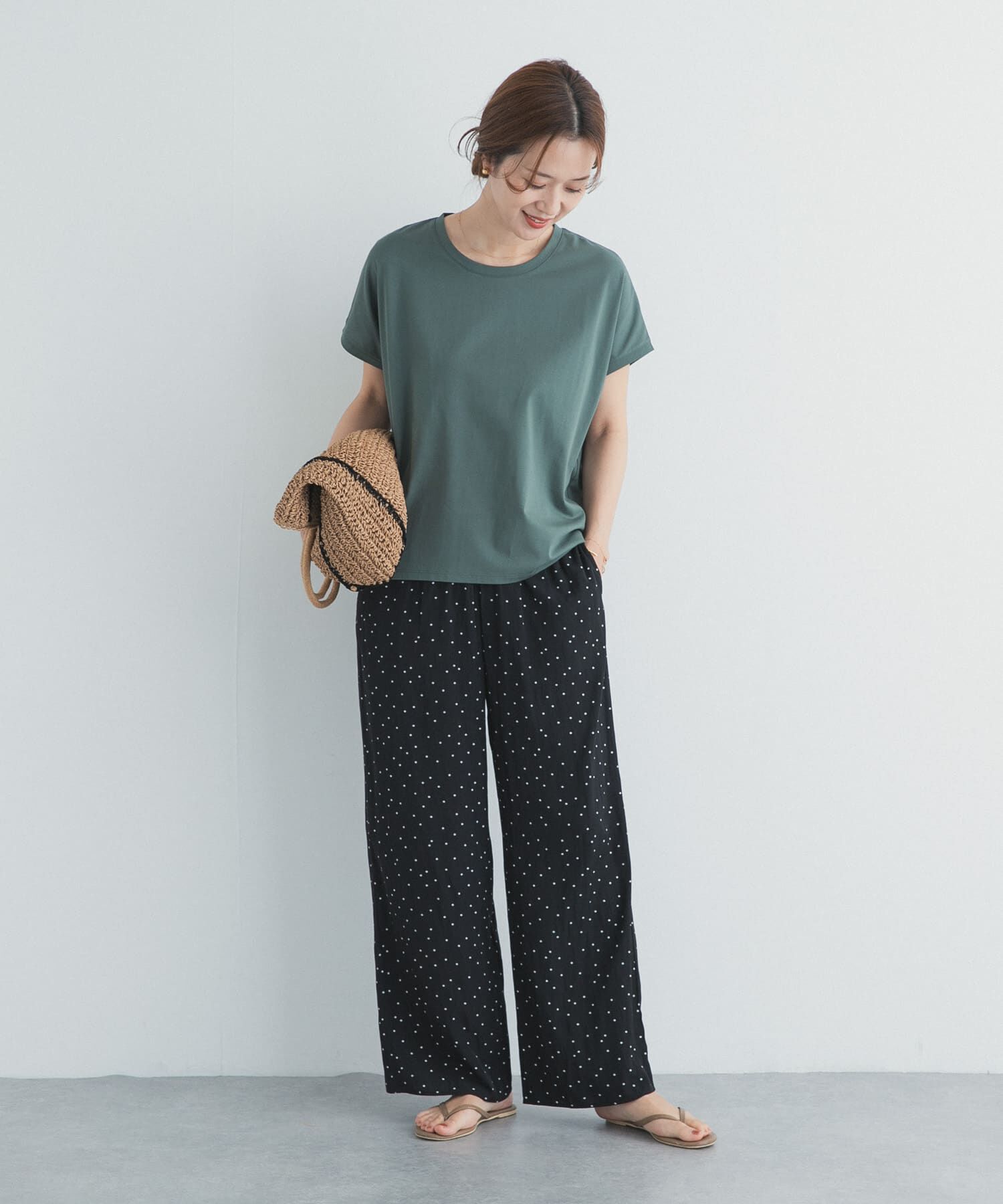 URBAN RESEARCH DOORS「『UR TECH』汗染み防止ドルマンTシャツ」|Tシャツ・カットソー|