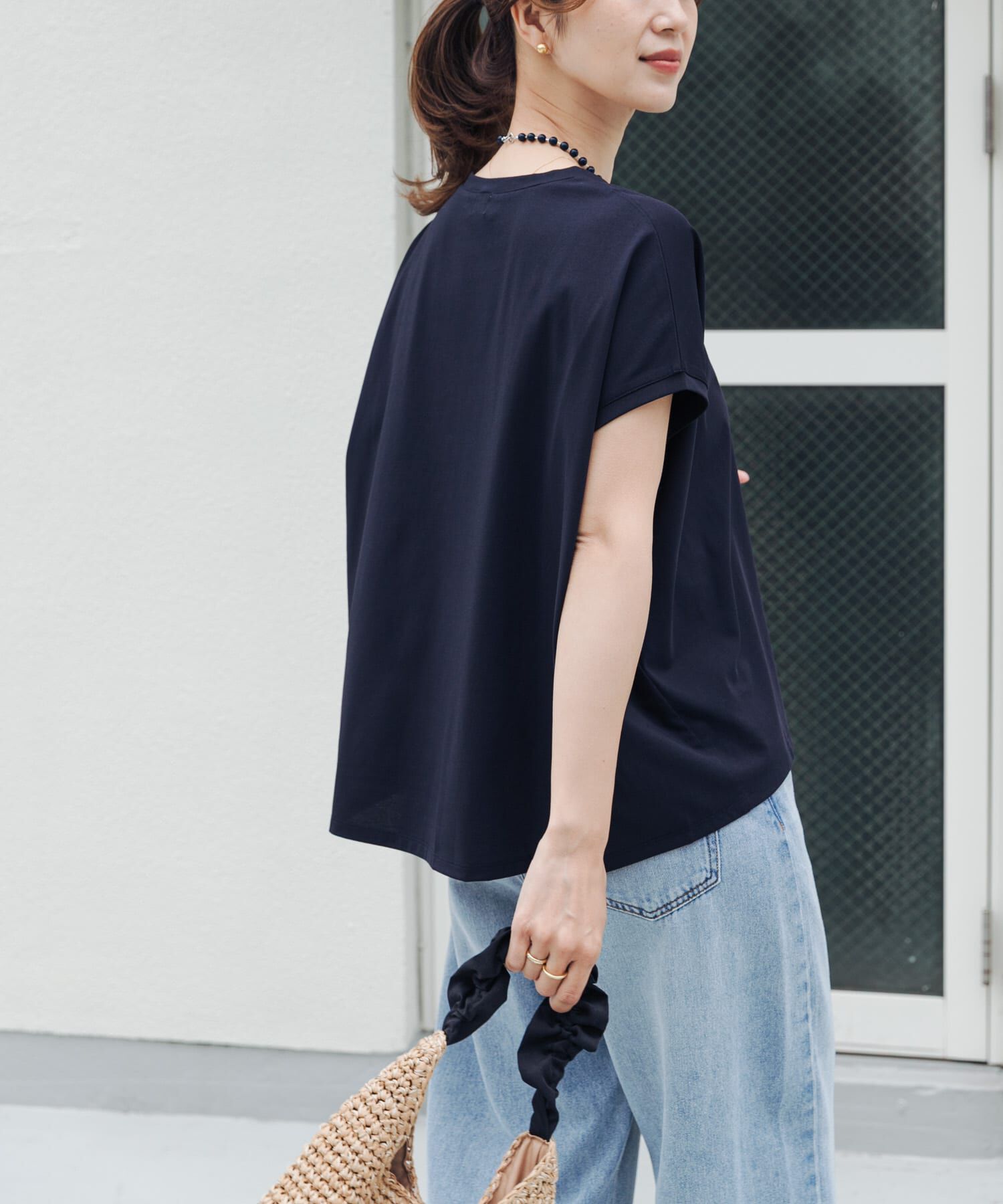 URBAN RESEARCH DOORS「『UR TECH』汗染み防止ドルマンTシャツ」|Tシャツ・カットソー|