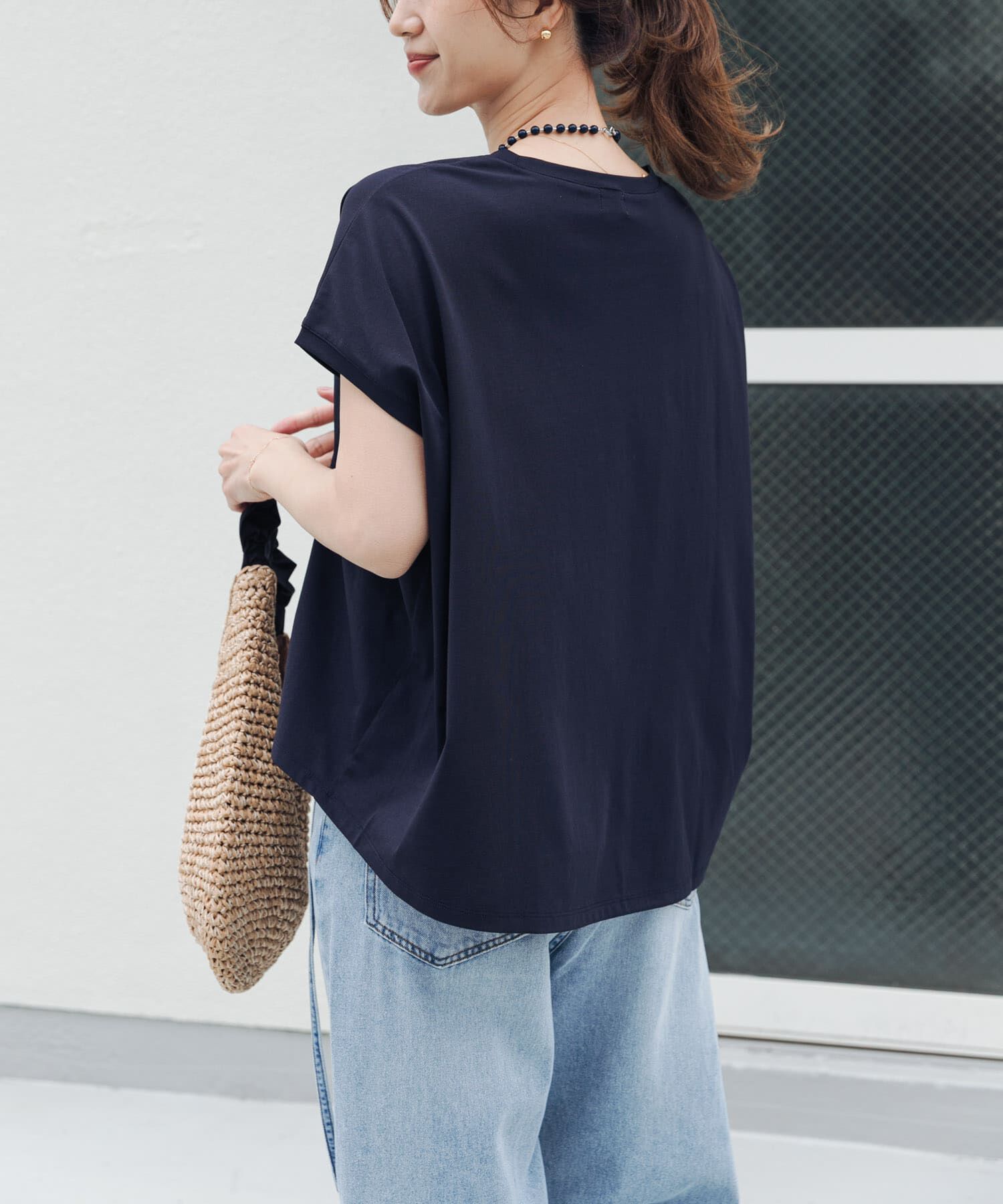 URBAN RESEARCH DOORS「『UR TECH』汗染み防止ドルマンTシャツ」|Tシャツ・カットソー|