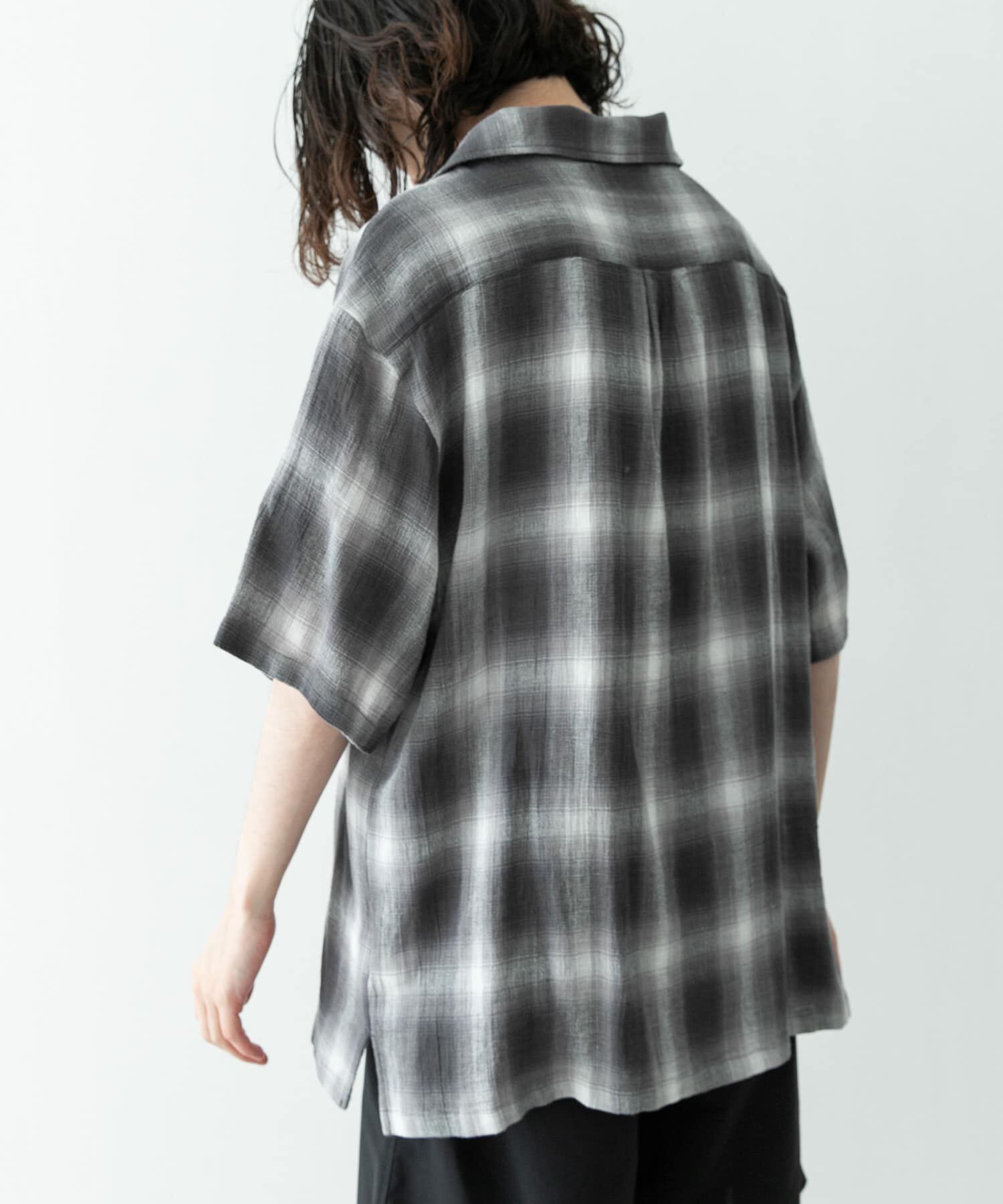 Sonny Label 「オーバーダイチェックショートスリーブシャツ」|シャツ・ブラウス|