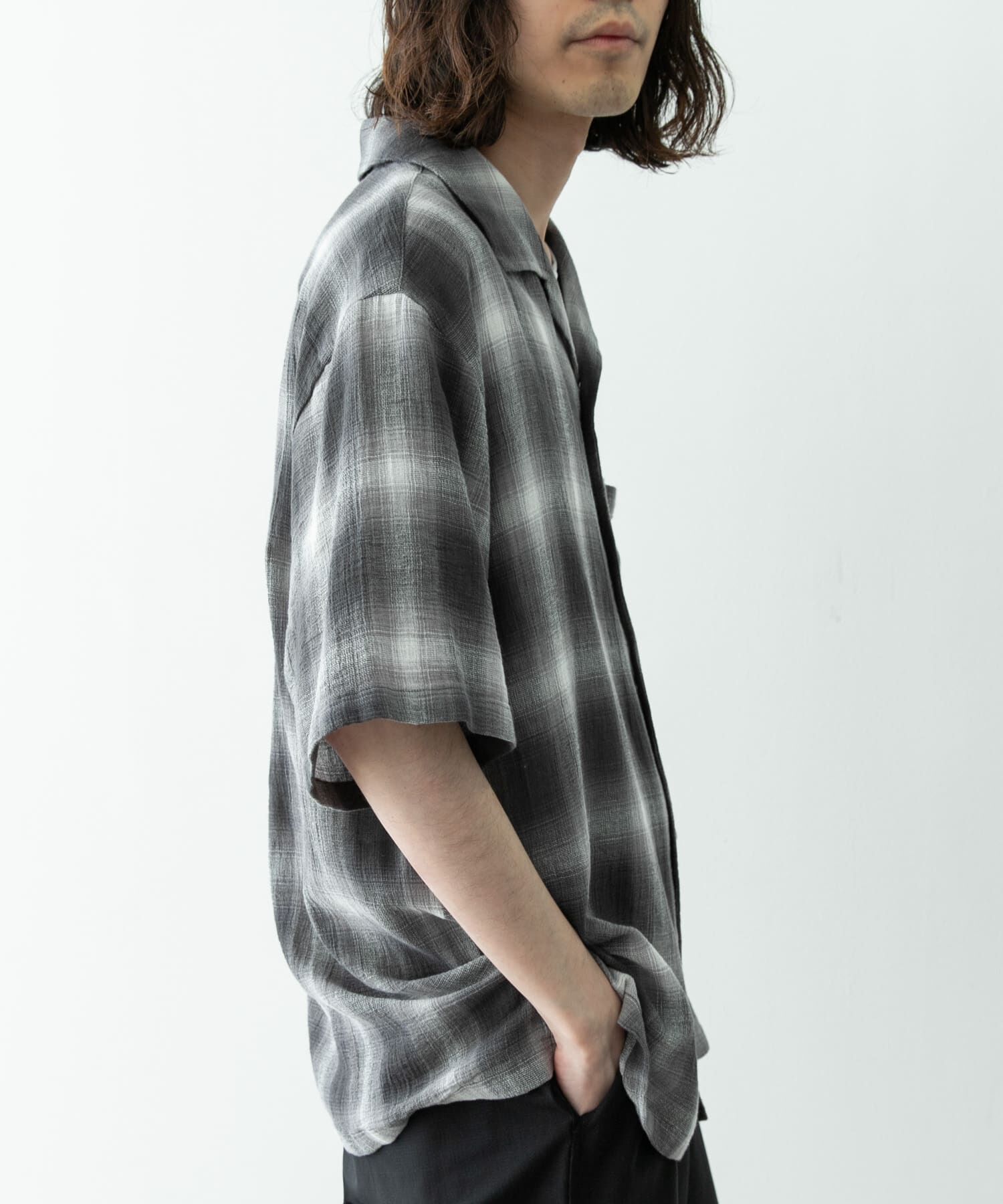 Sonny Label 「オーバーダイチェックショートスリーブシャツ」|シャツ・ブラウス|