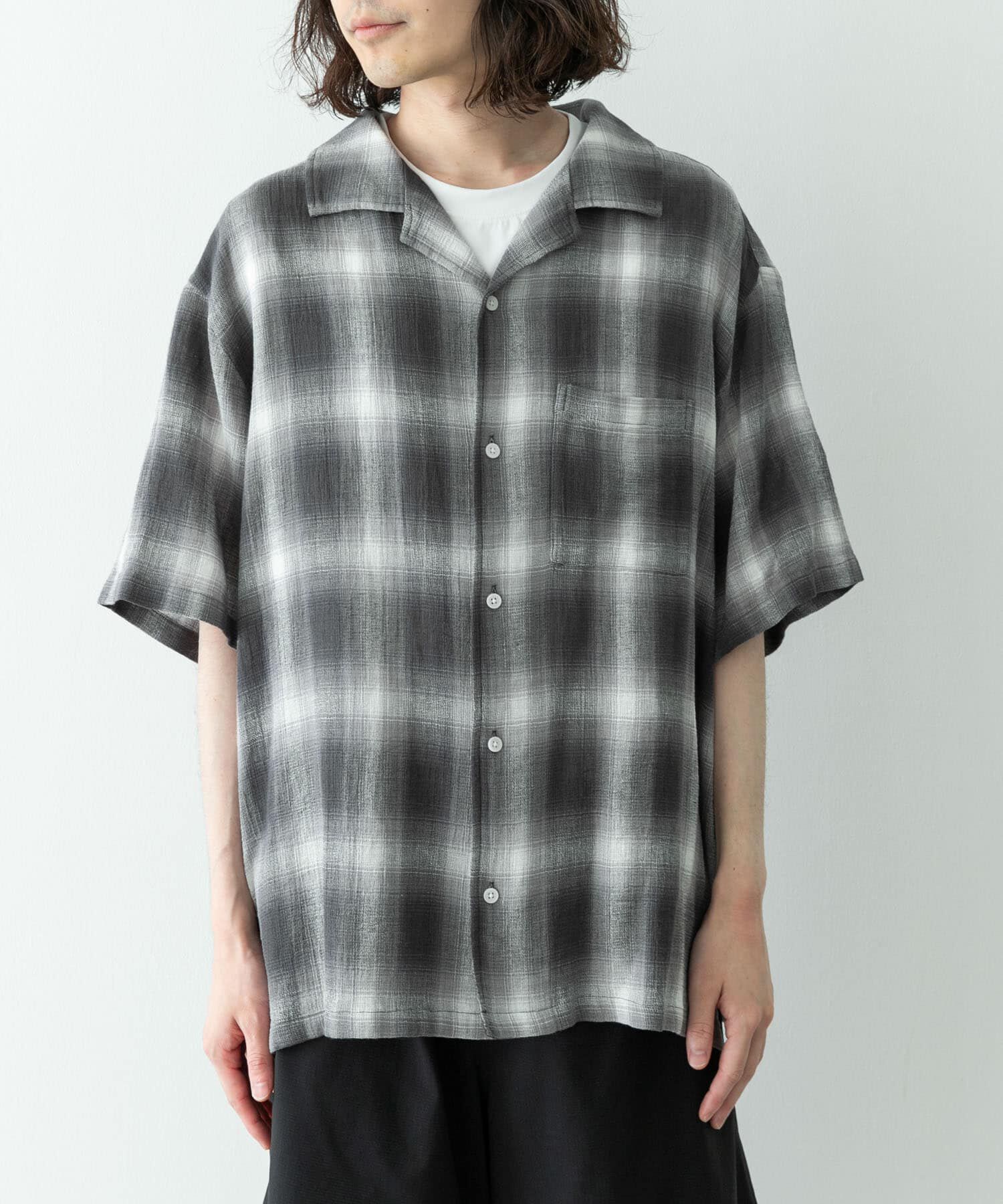 Sonny Label 「オーバーダイチェックショートスリーブシャツ」|シャツ・ブラウス|