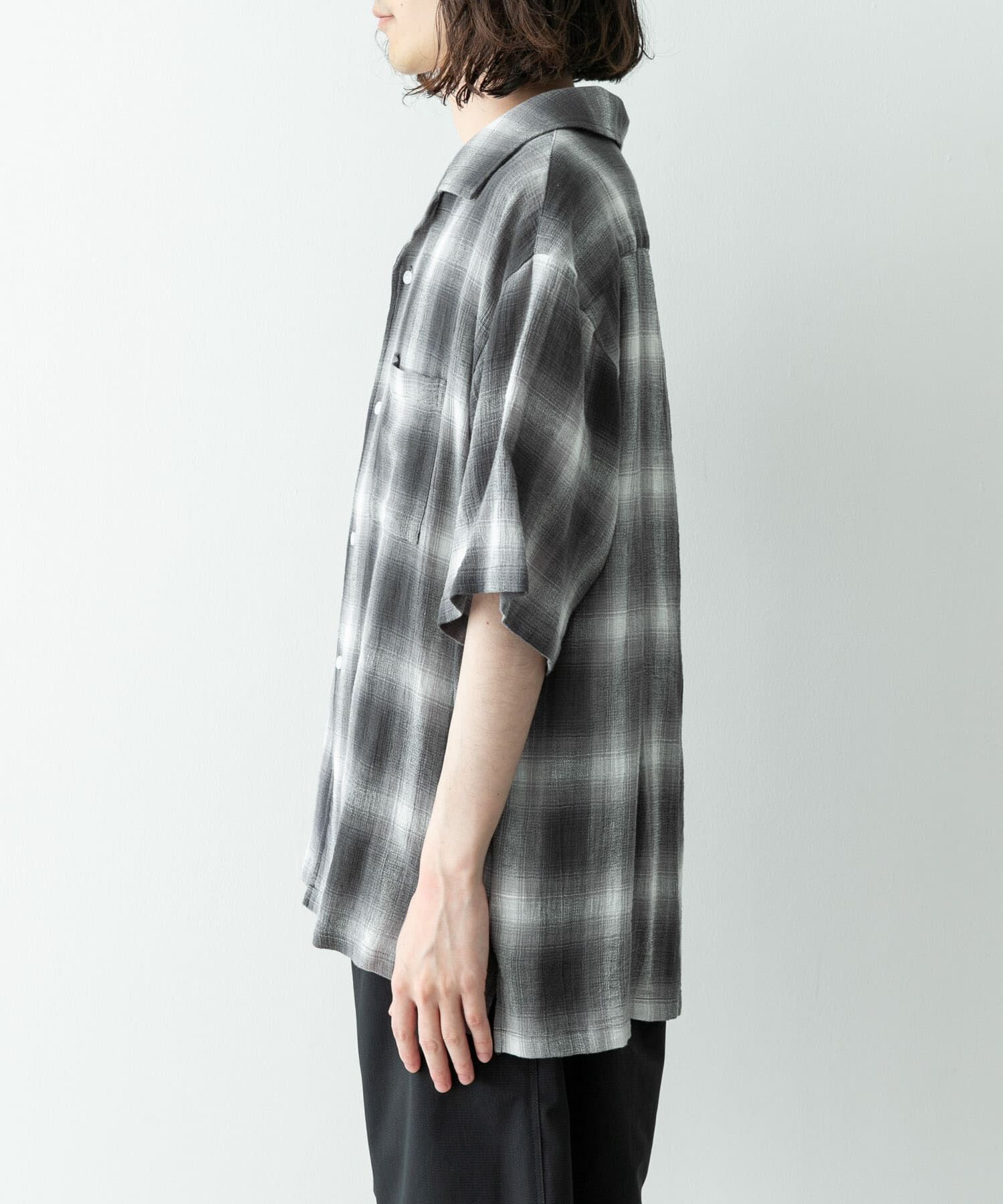 Sonny Label 「オーバーダイチェックショートスリーブシャツ」|シャツ・ブラウス|