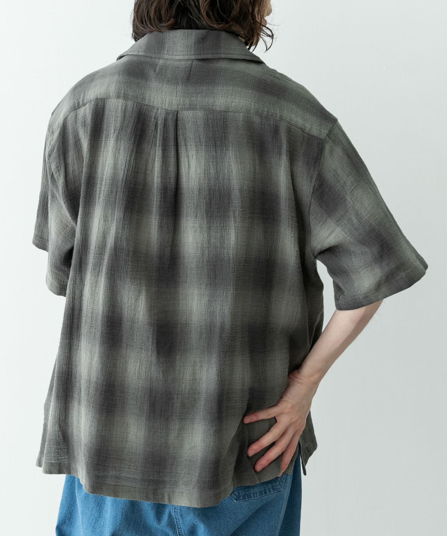 Sonny Label 「オーバーダイチェックショートスリーブシャツ」|シャツ・ブラウス|