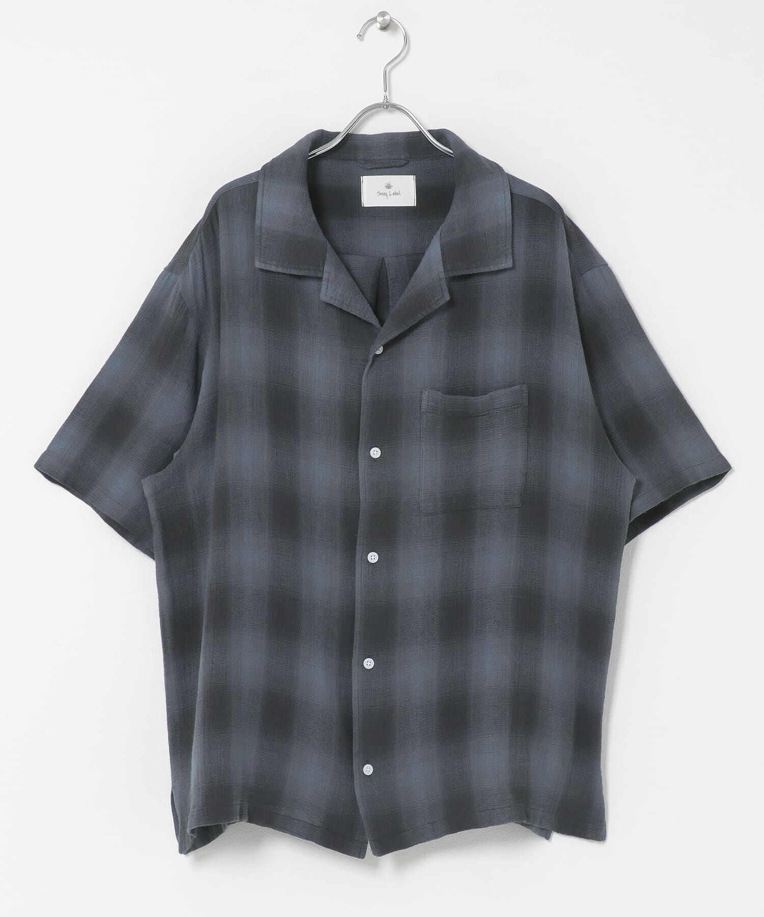 Sonny Label 「オーバーダイチェックショートスリーブシャツ」|シャツ・ブラウス|