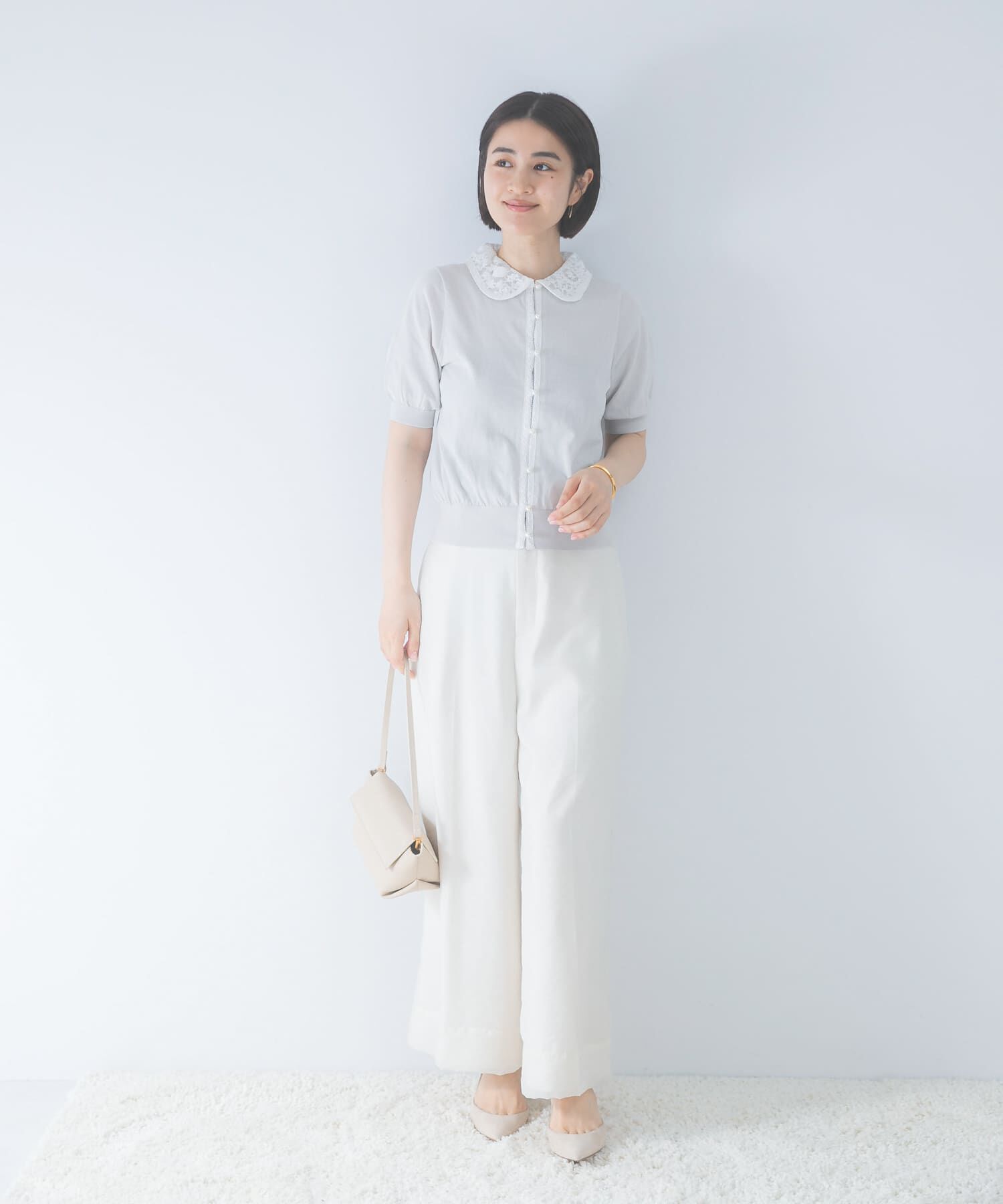 URBAN RESEARCH ROSSO「MARILYN MOON　LACE COLOR KNIT CARDIGAN」|カーディガン|