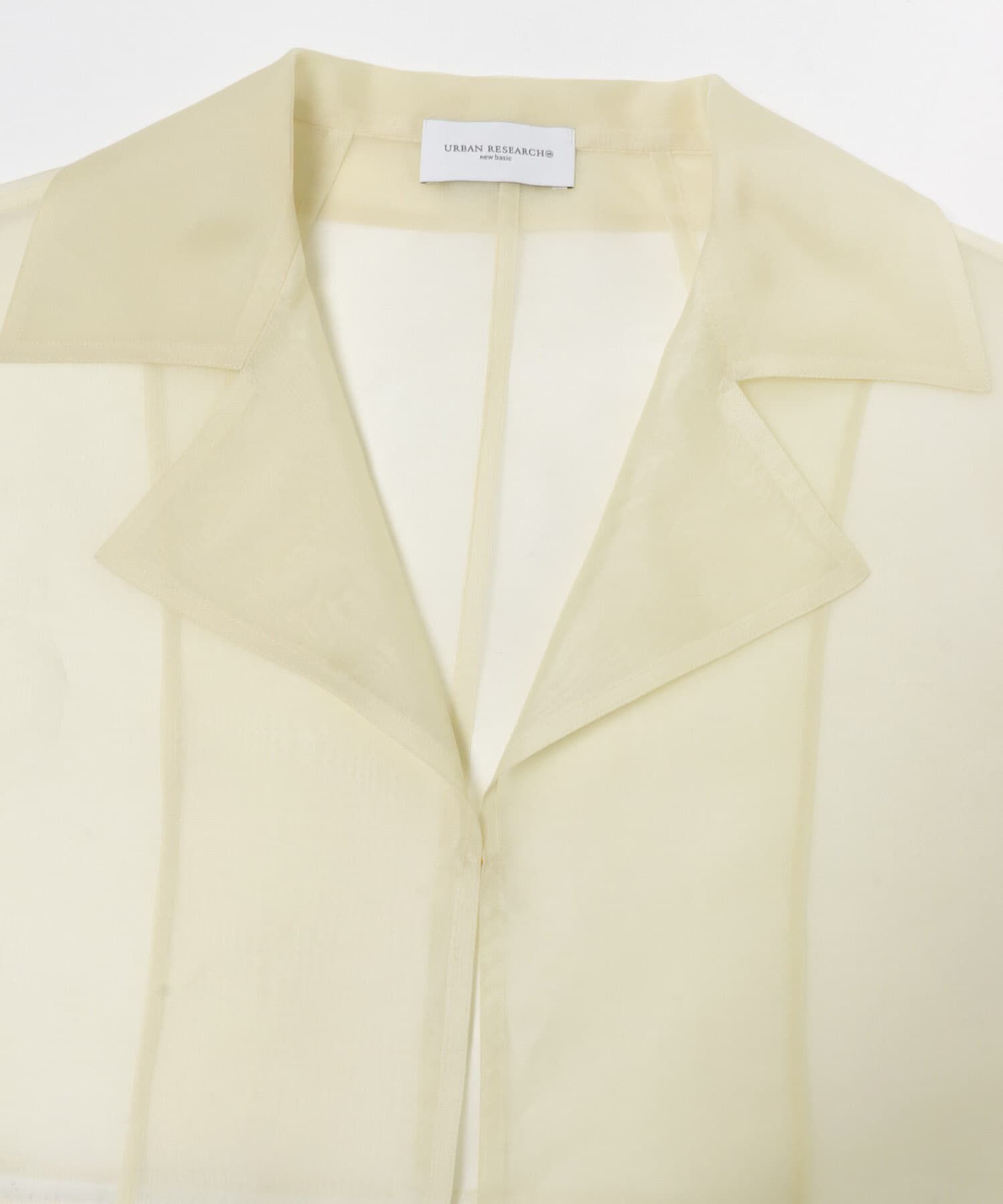 URBAN RESEARCH「new basic　SILK ORGANDY SHORT SHIRTS」|シャツ・ブラウス|