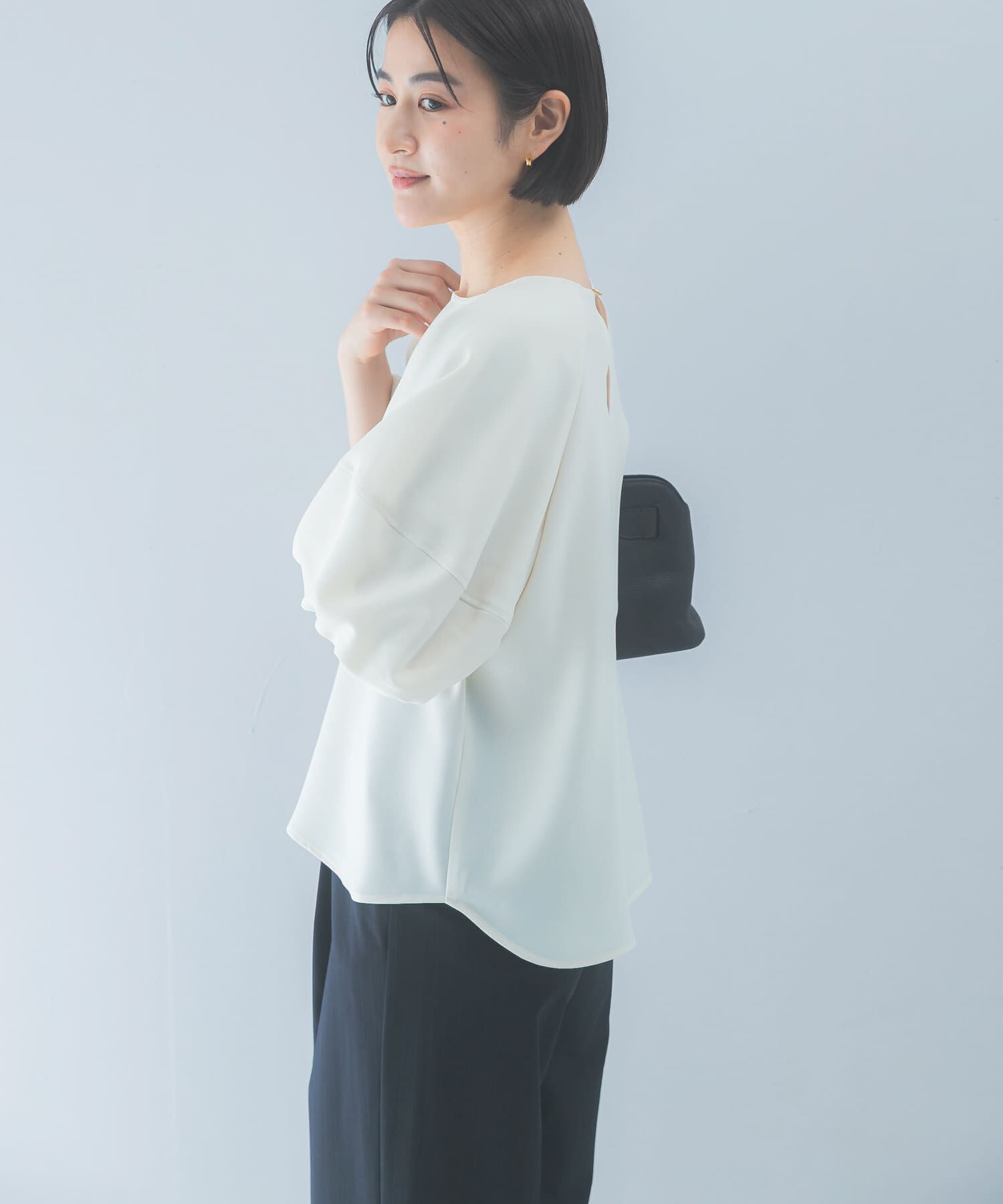 URBAN RESEARCH ROSSO「クールタッチ 吸水速乾バルーンブラウス」|シャツ・ブラウス|