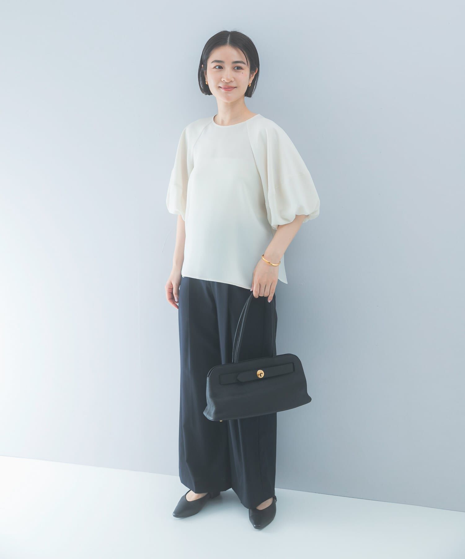 URBAN RESEARCH ROSSO「クールタッチ 吸水速乾バルーンブラウス」|シャツ・ブラウス|