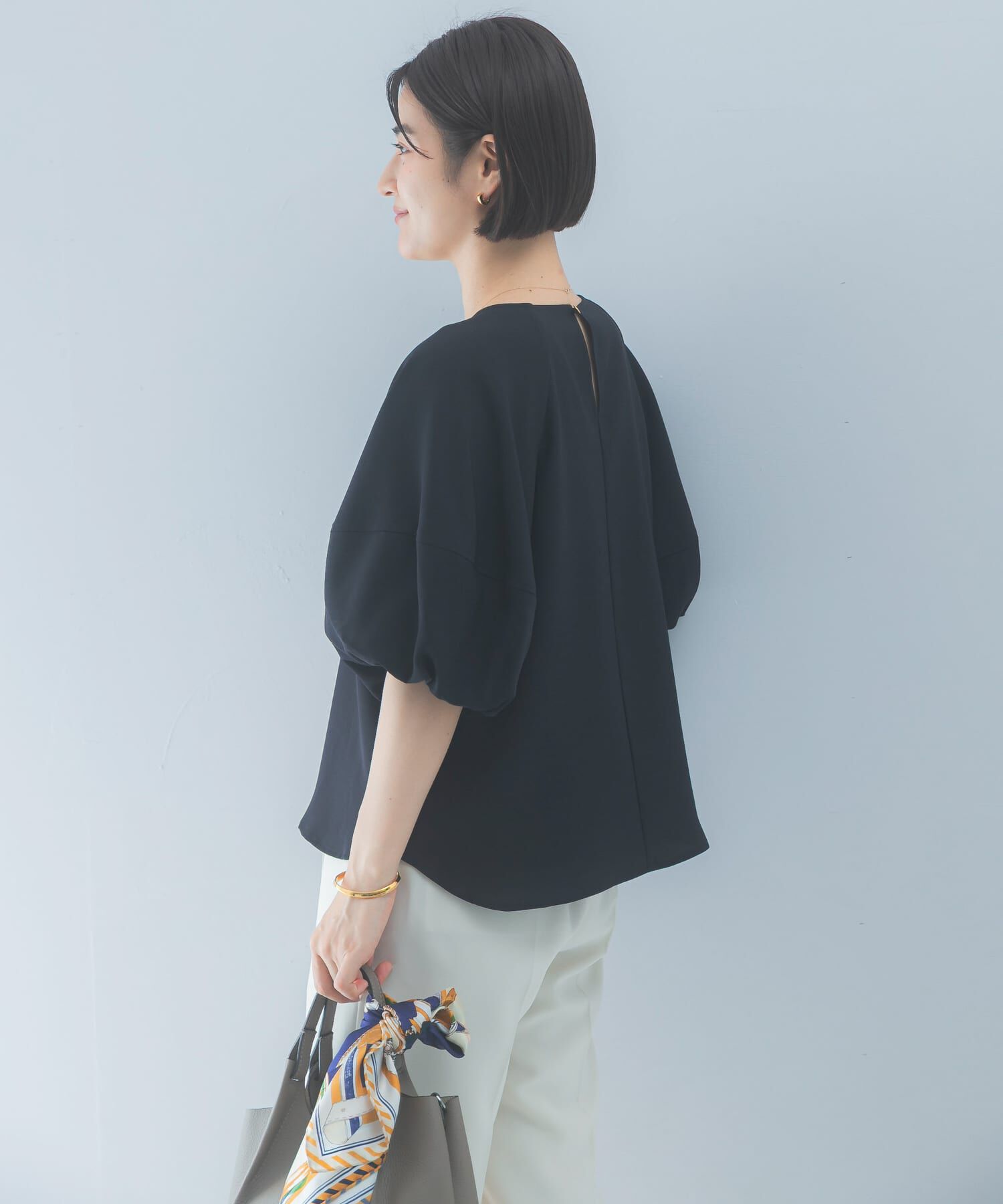 URBAN RESEARCH ROSSO「クールタッチ 吸水速乾バルーンブラウス」|シャツ・ブラウス|
