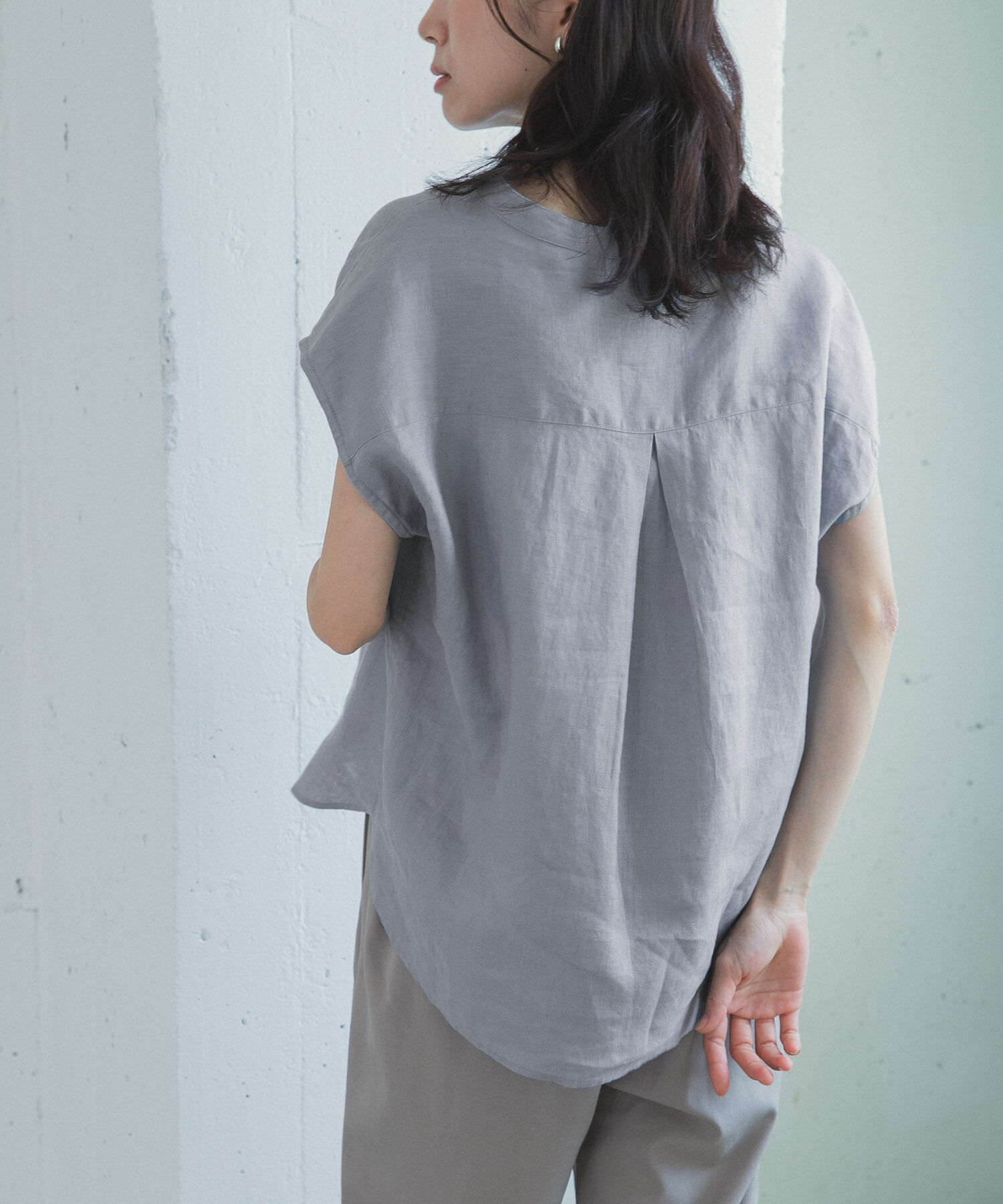 URBAN RESEARCH DOORS「リネンスキッパーフレンチブラウス」|シャツ・ブラウス|