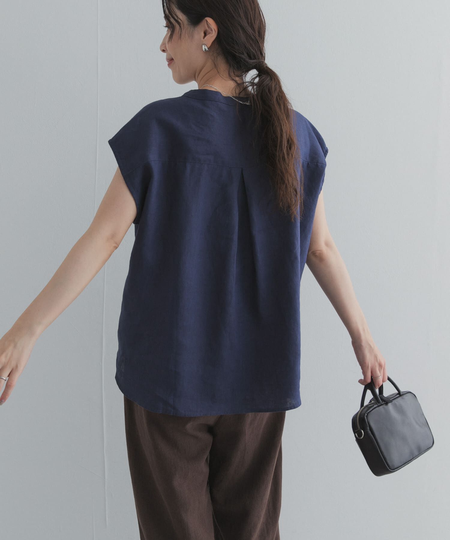 URBAN RESEARCH DOORS「リネンスキッパーフレンチブラウス」|シャツ・ブラウス|