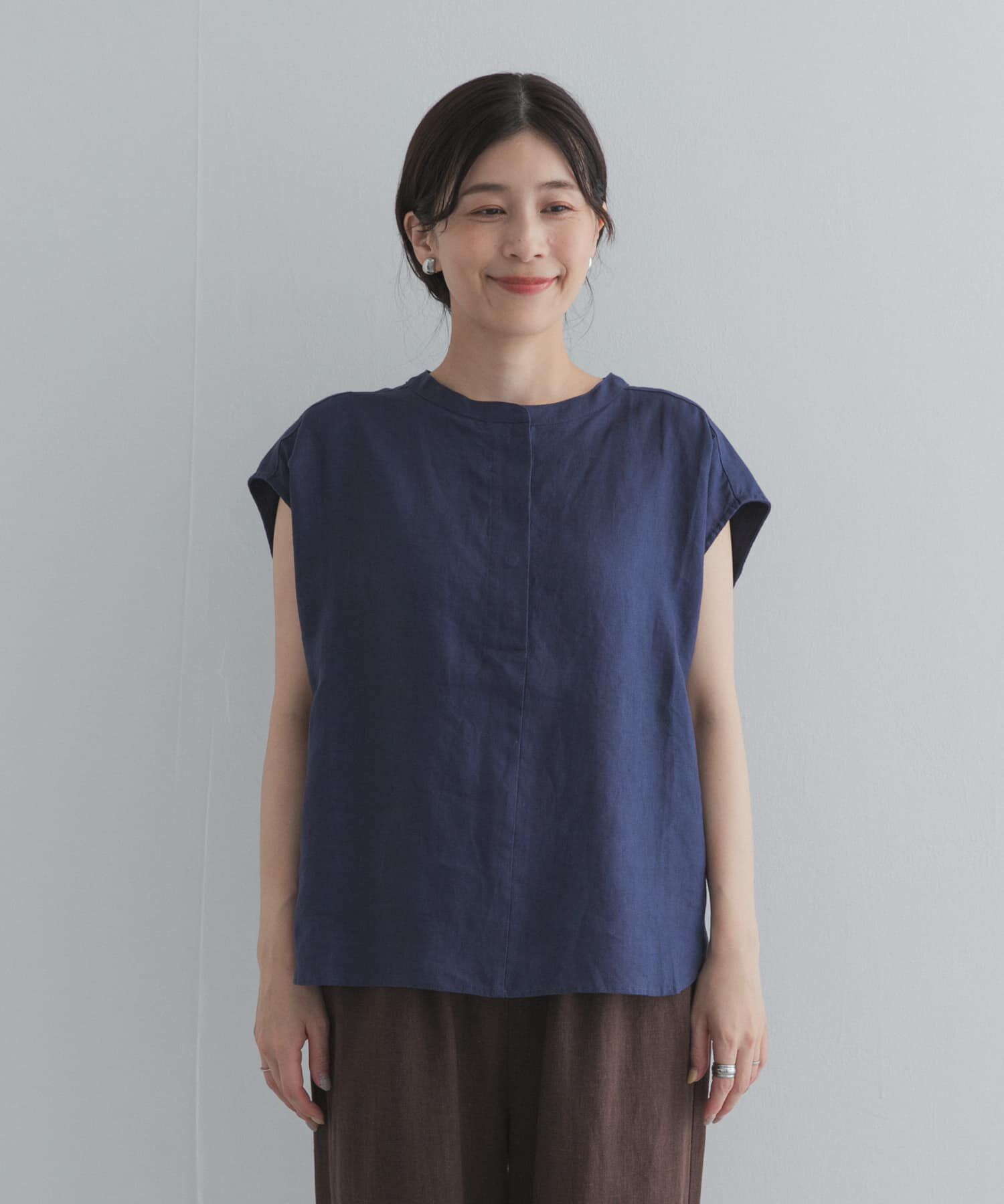 URBAN RESEARCH DOORS「リネンスキッパーフレンチブラウス」|シャツ・ブラウス|