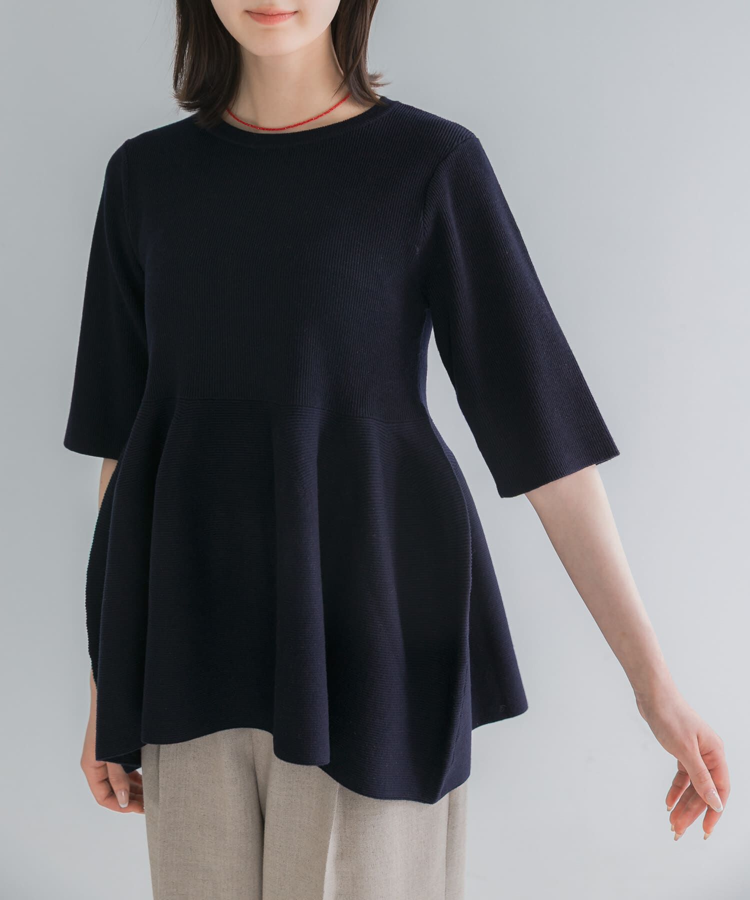 URBAN RESEARCH ROSSO「『WEB限定』フォルムニットアンサンブル」|ニット・セーター|