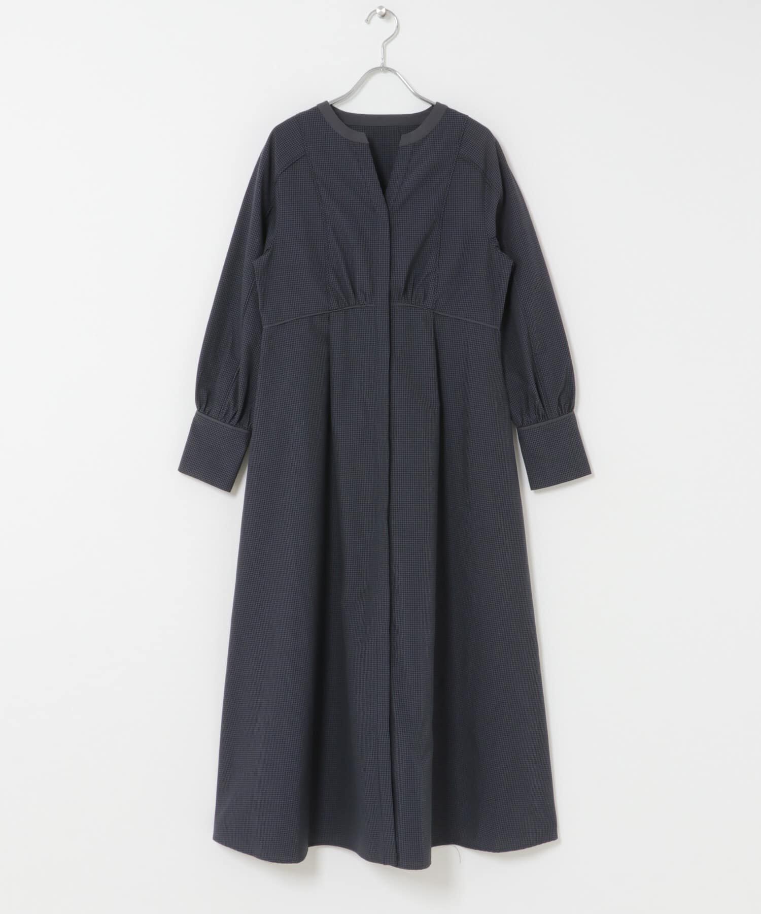 URBAN RESEARCH ROSSO「『一部WEB限定カラー』バイカラーチェックナローワンピース」|ワンピース|