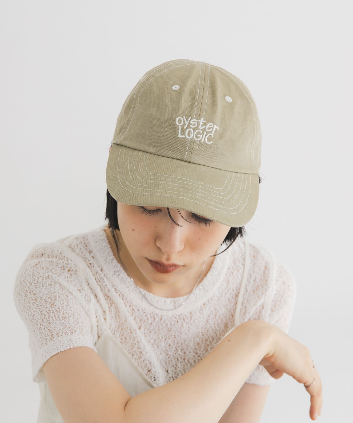  「ハンドドローライクエンブロイダリーCAP」|キャップ・キャスケット|