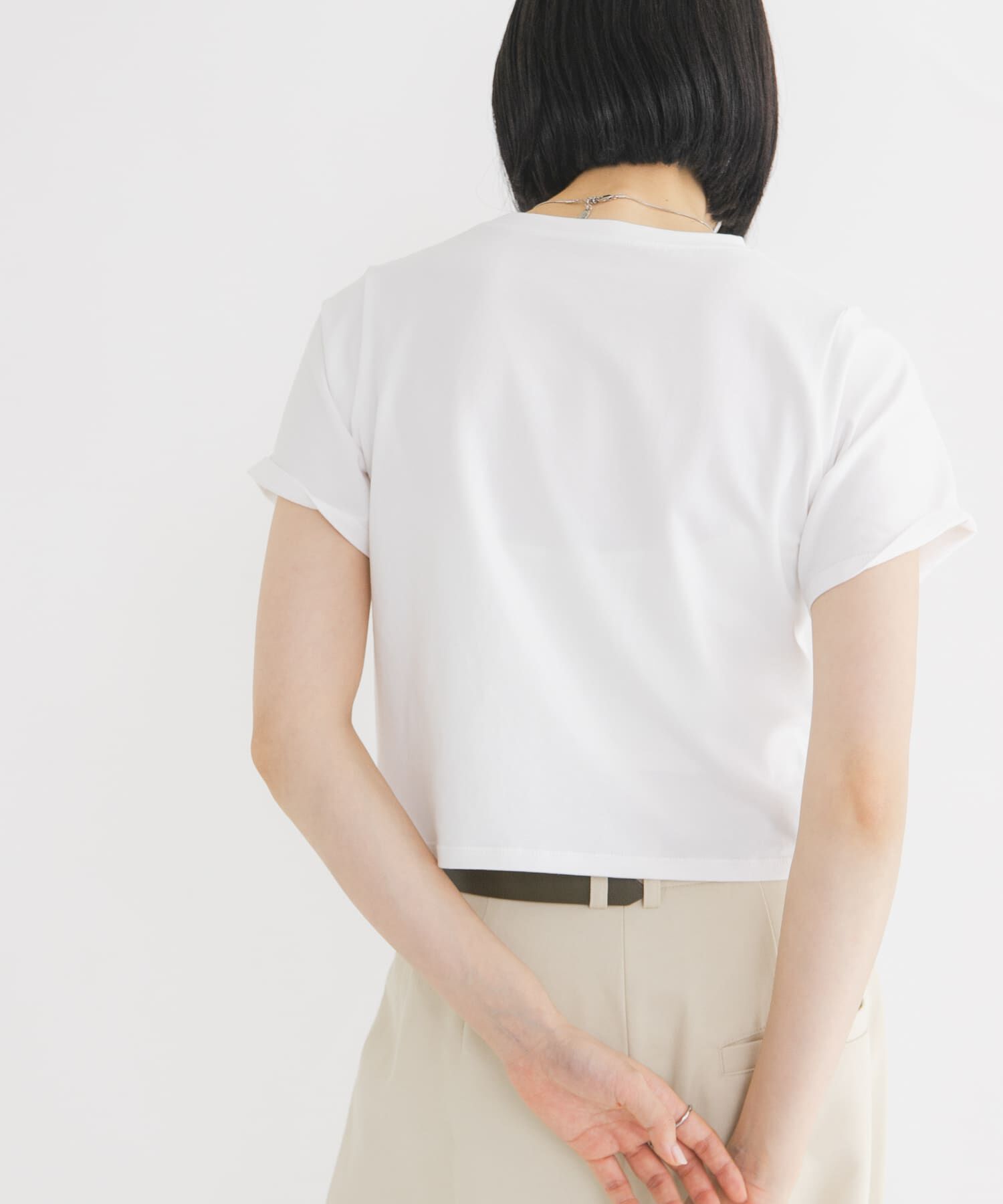  「BASICクロップドTEE」|Tシャツ・カットソー|