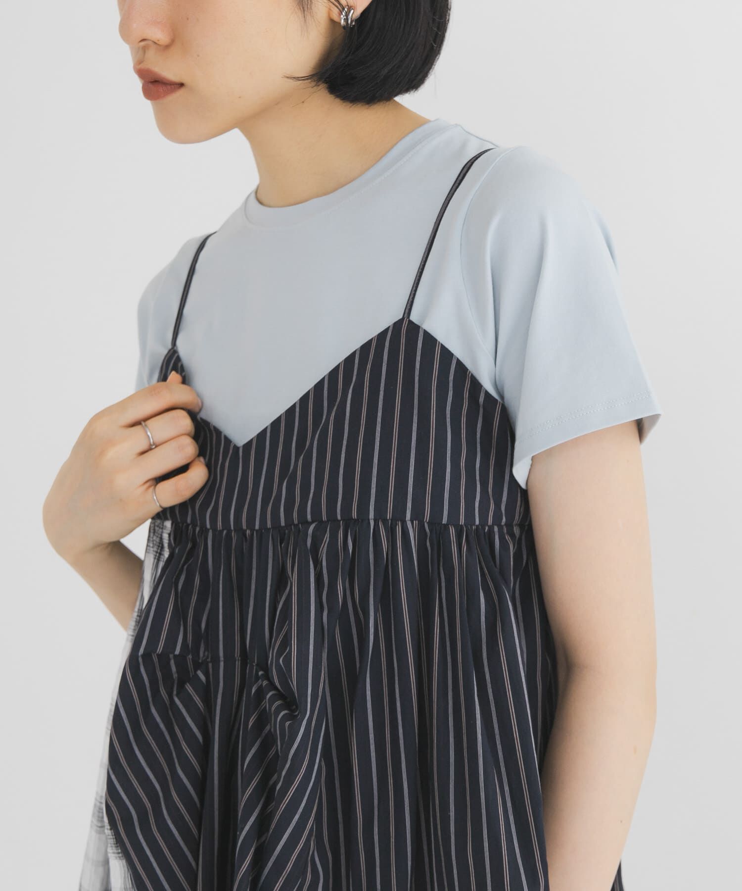 「BASICクロップドTEE」|Tシャツ・カットソー|
