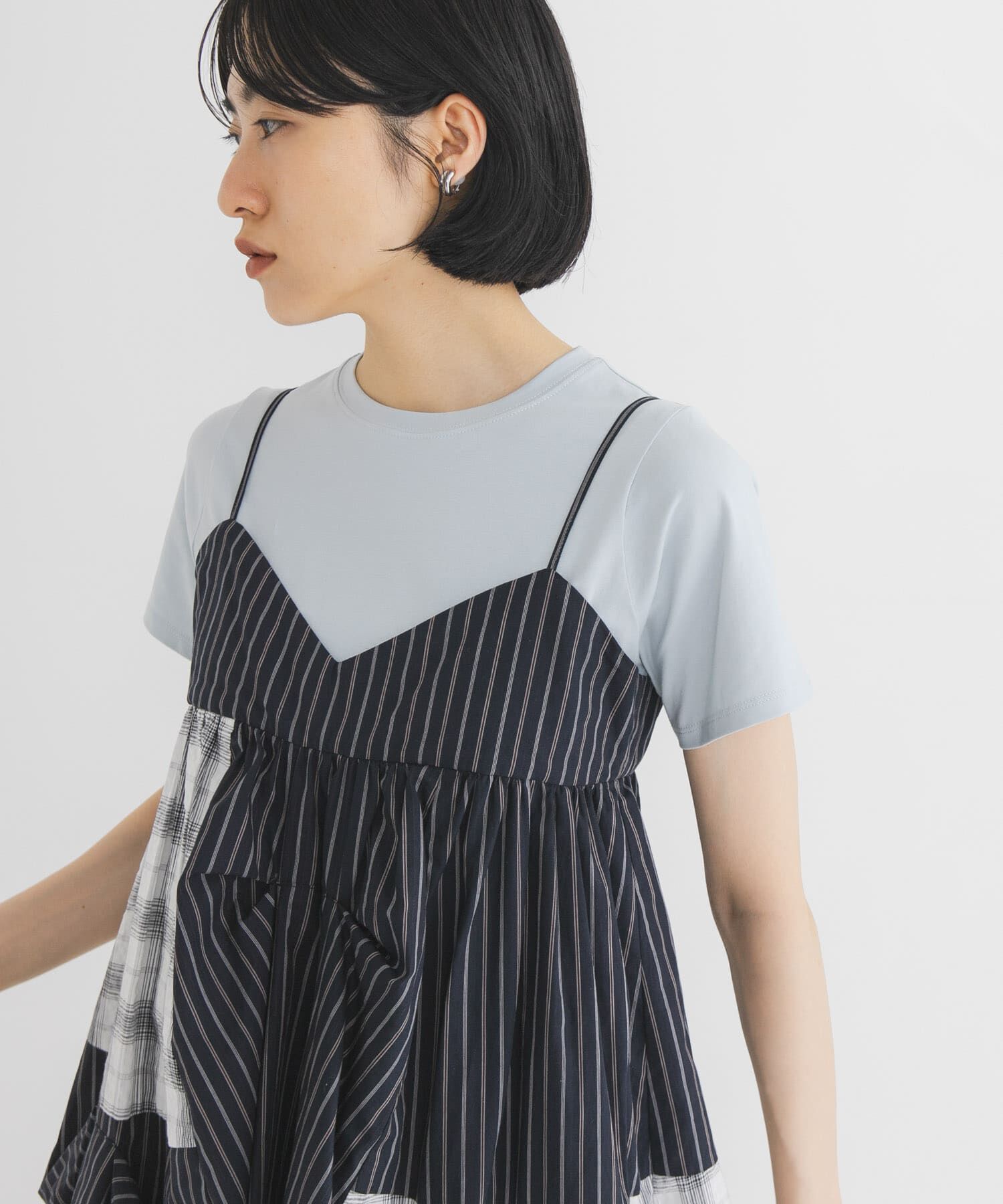  「BASICクロップドTEE」|Tシャツ・カットソー|