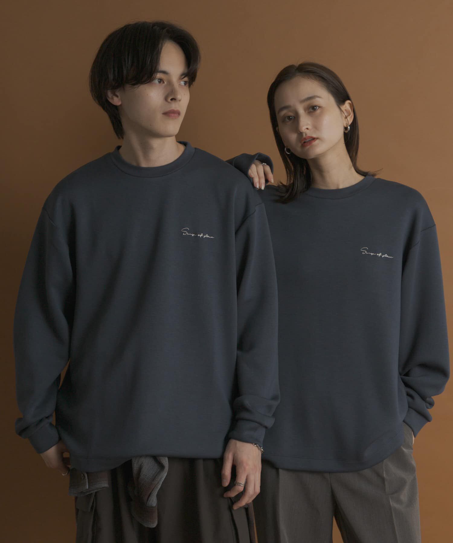 SENSE OF PLACE by URBAN RESEARCH「『一部WEB限定カラー』シシュウダンボールポンチロングTシャツ」|Tシャツ・カットソー|