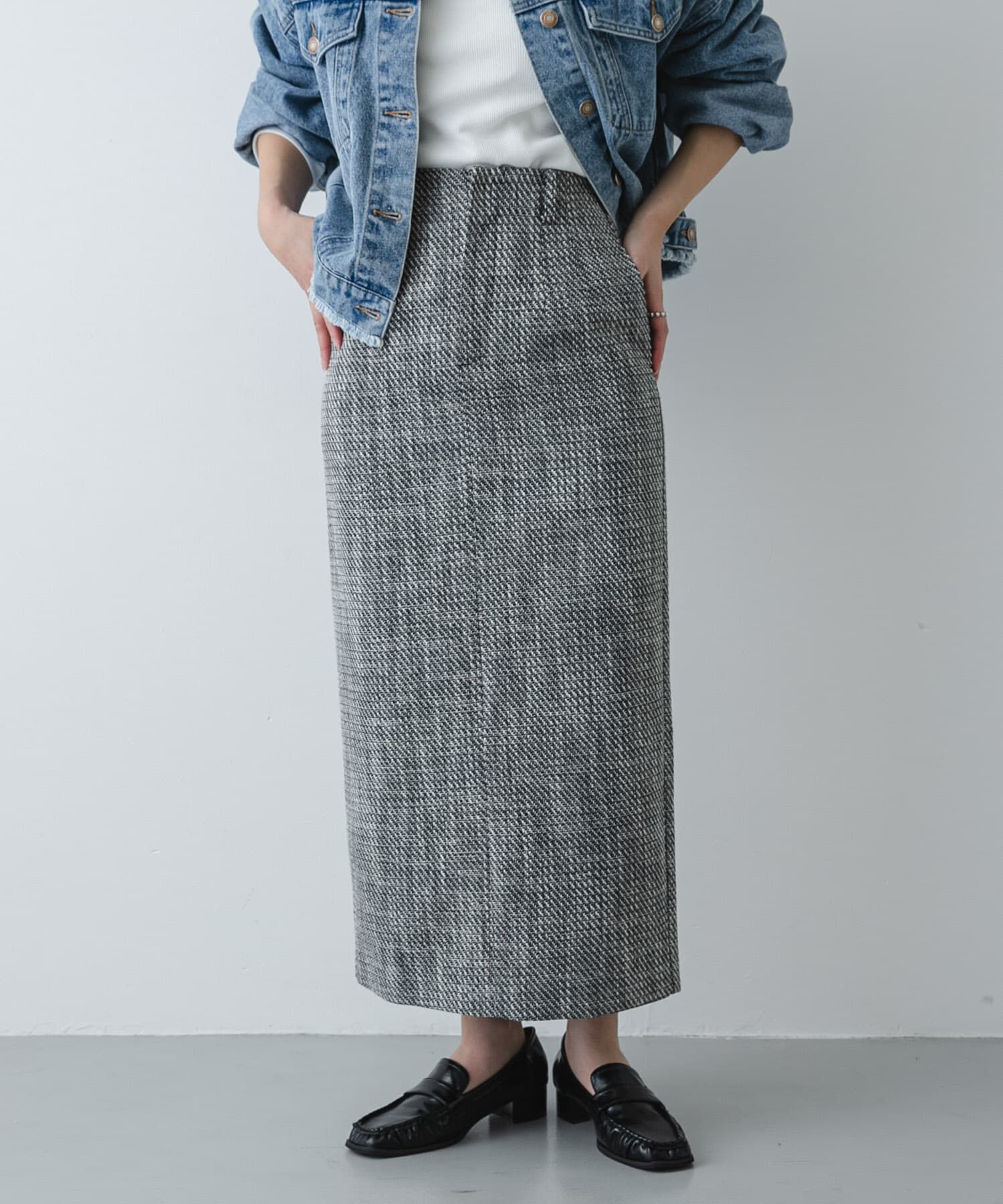 SENSE OF PLACE by URBAN RESEARCH「ツイードアイラインスカート」|スカート|