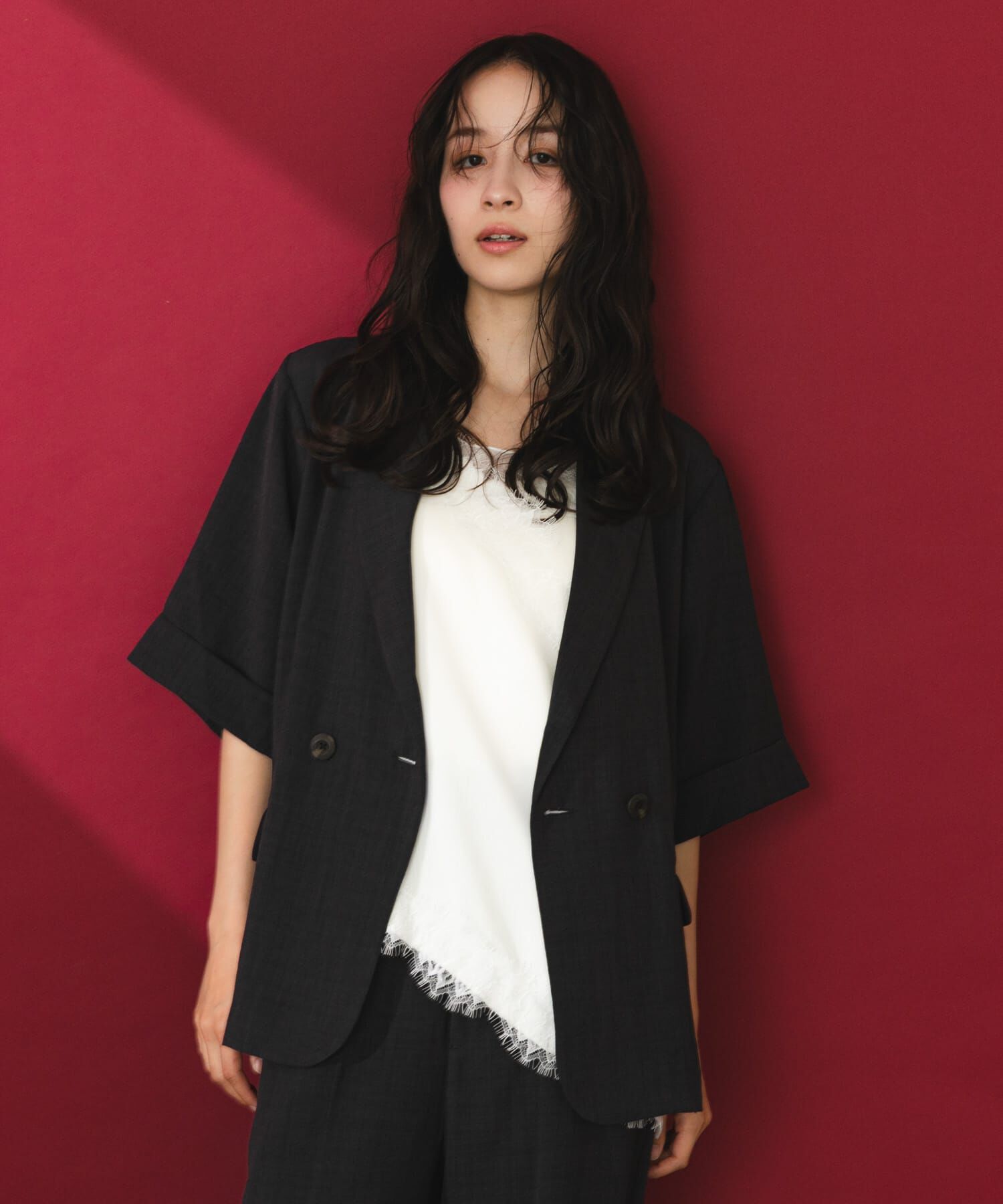 SENSE OF PLACE by URBAN RESEARCH「『一部WEB限定カラー』『UR TECH DRYLUXE』リネンライクジャケット」|その他|チャコールグレー