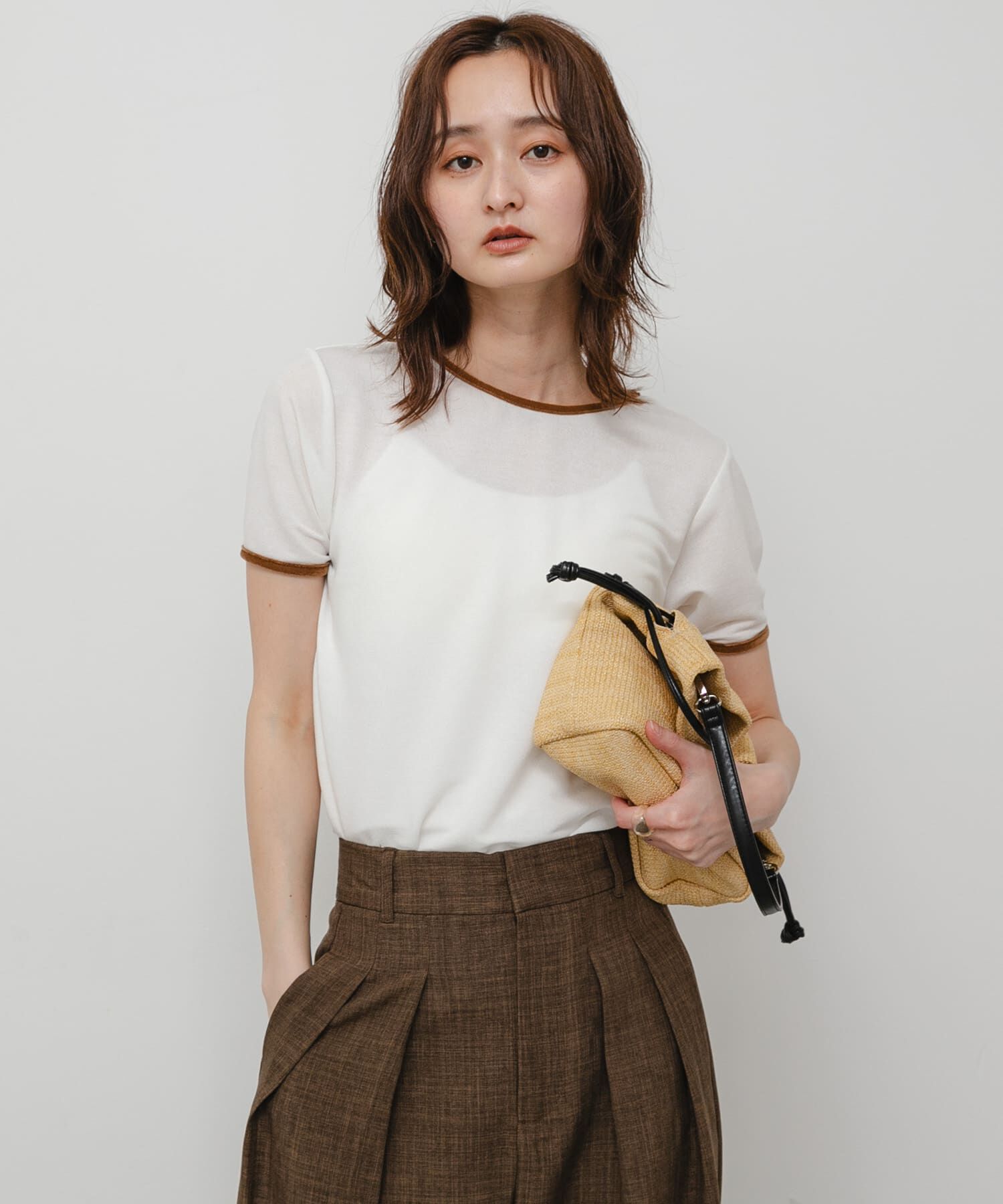 SENSE OF PLACE by URBAN RESEARCH「バックオープンリンガーTシャツ(半袖)」|Tシャツ・カットソー|