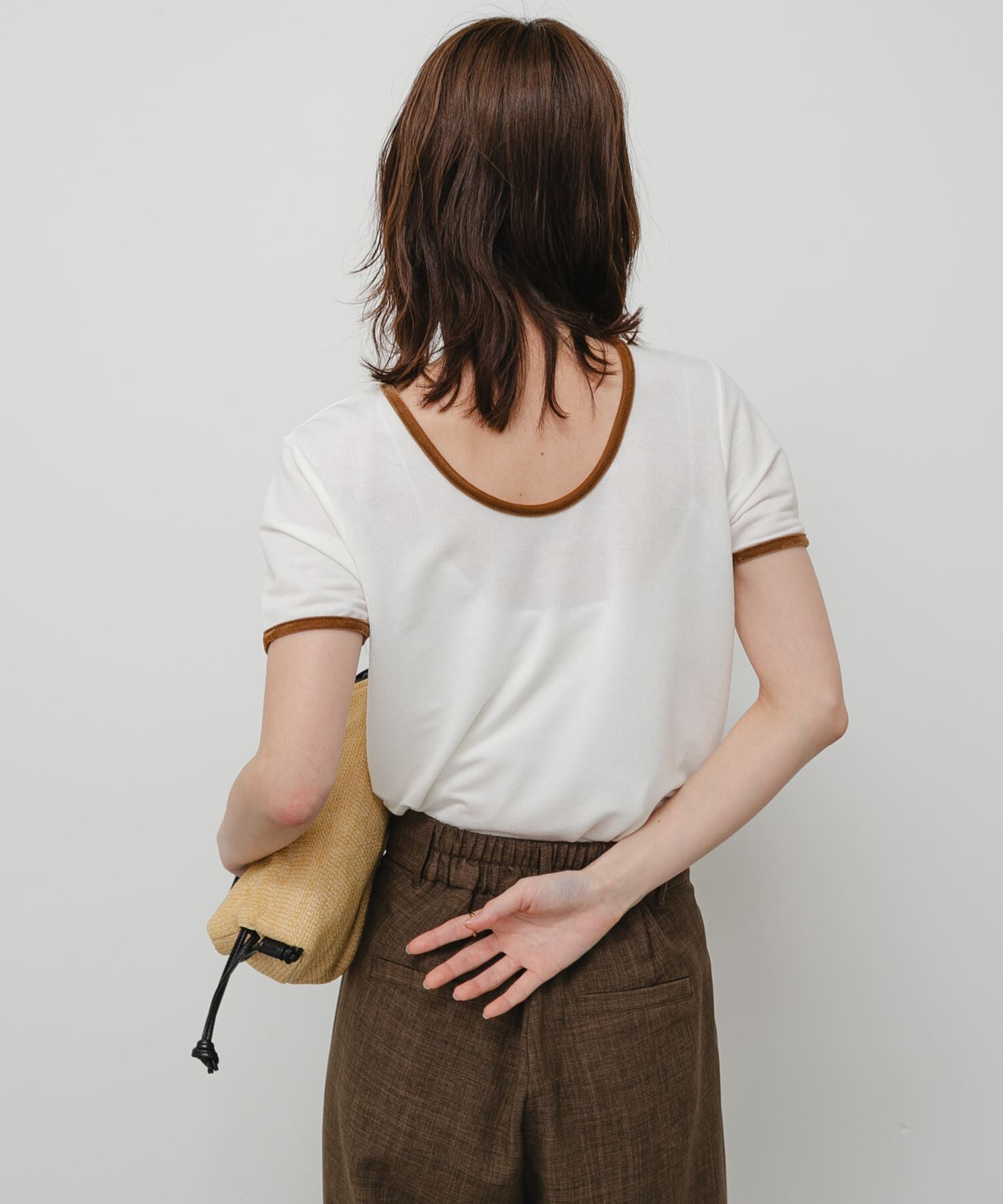 SENSE OF PLACE by URBAN RESEARCH「バックオープンリンガーTシャツ(半袖)」|Tシャツ・カットソー|