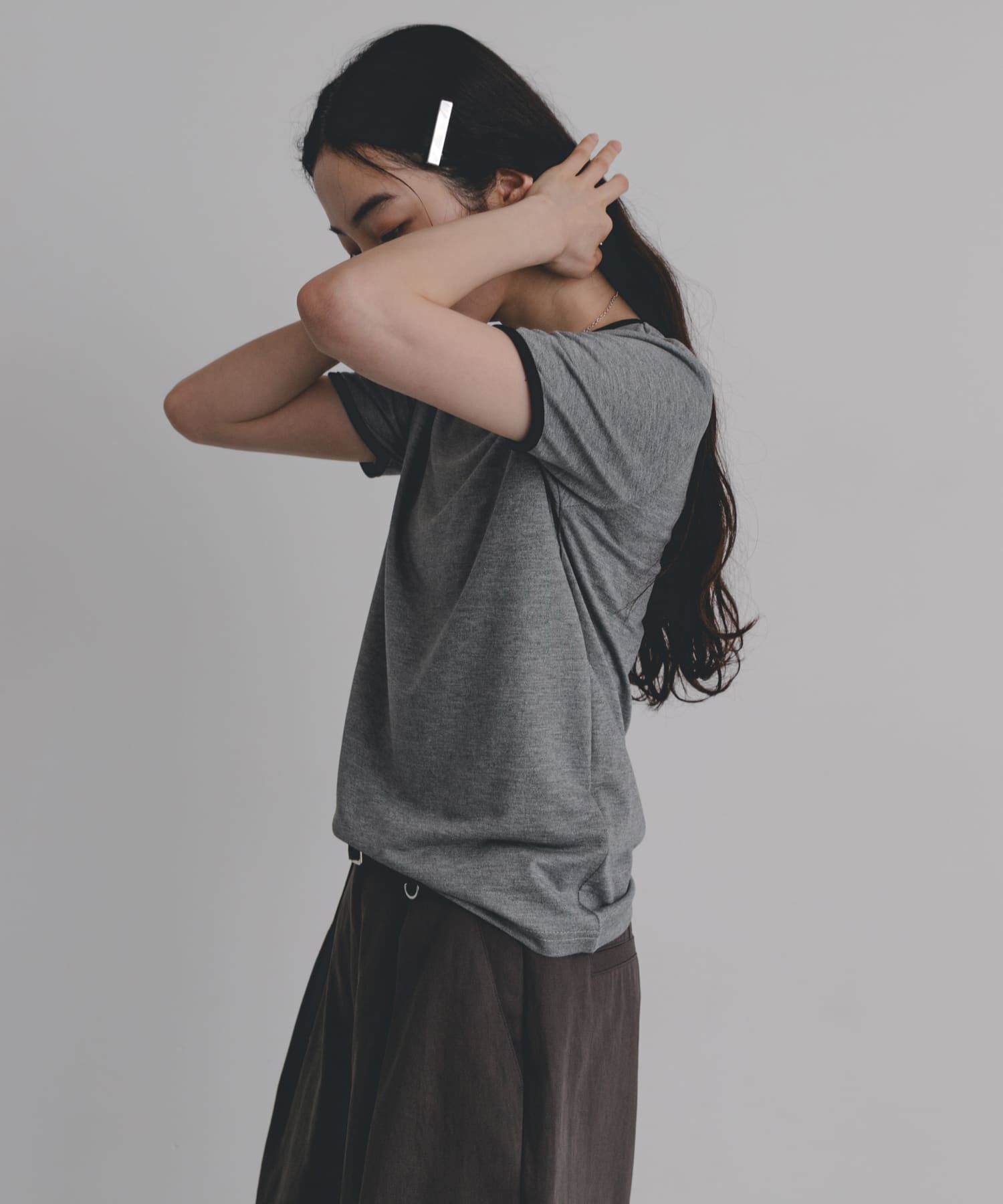 SENSE OF PLACE by URBAN RESEARCH「バックオープンリンガーTシャツ(半袖)」|Tシャツ・カットソー|
