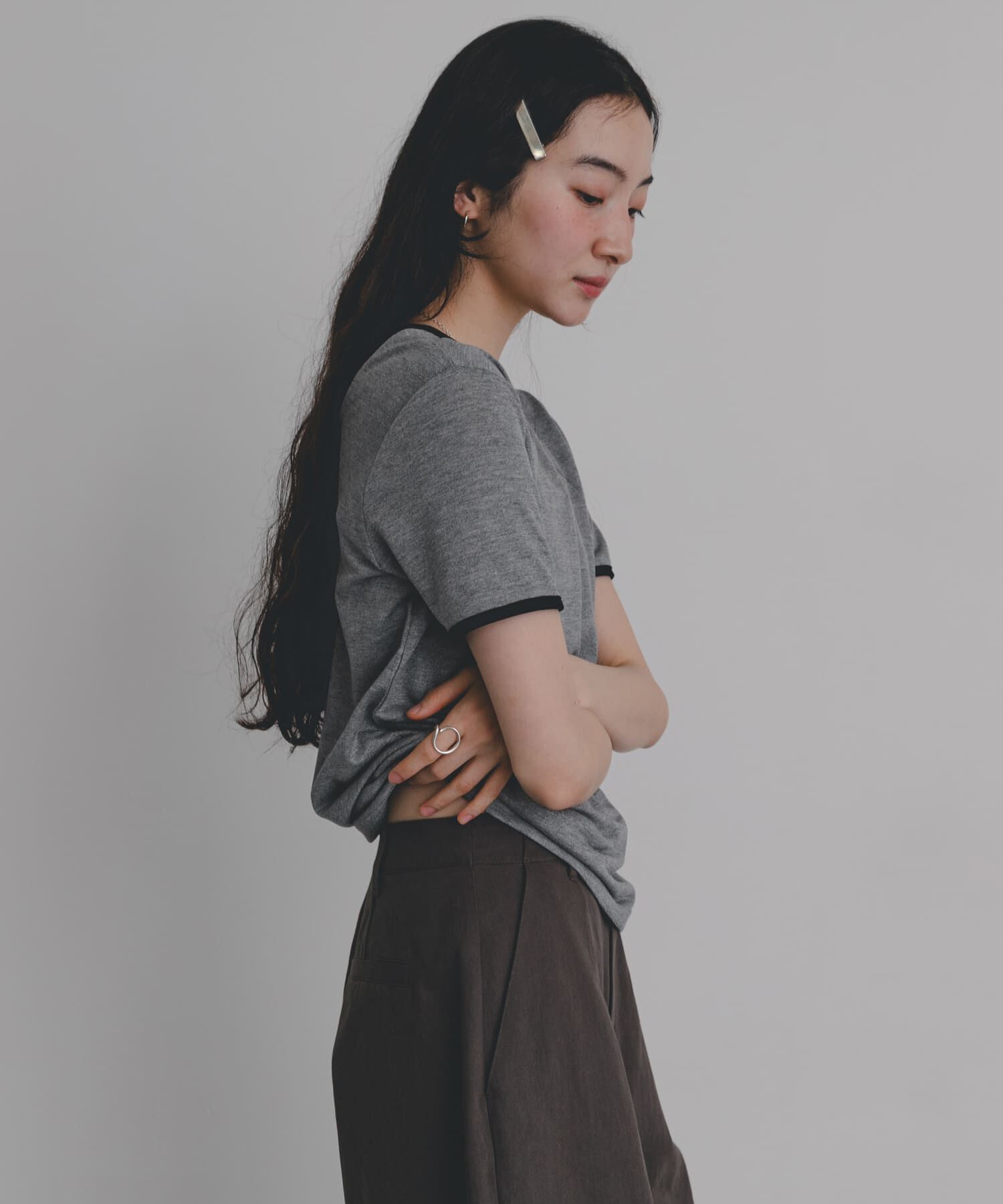SENSE OF PLACE by URBAN RESEARCH「バックオープンリンガーTシャツ(半袖)」|Tシャツ・カットソー|