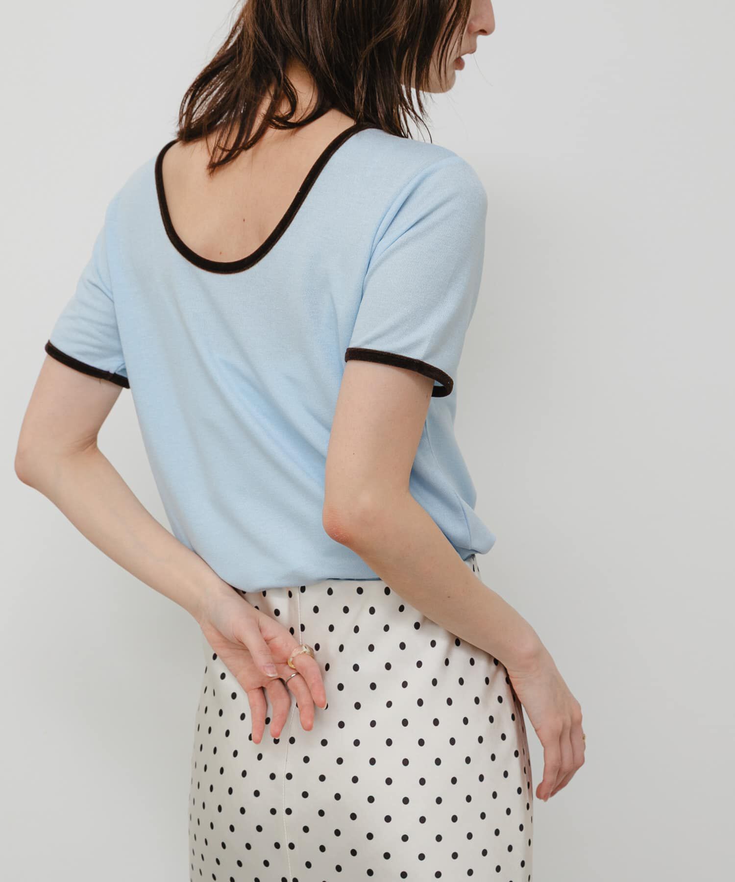 SENSE OF PLACE by URBAN RESEARCH「バックオープンリンガーTシャツ(半袖)」|Tシャツ・カットソー|