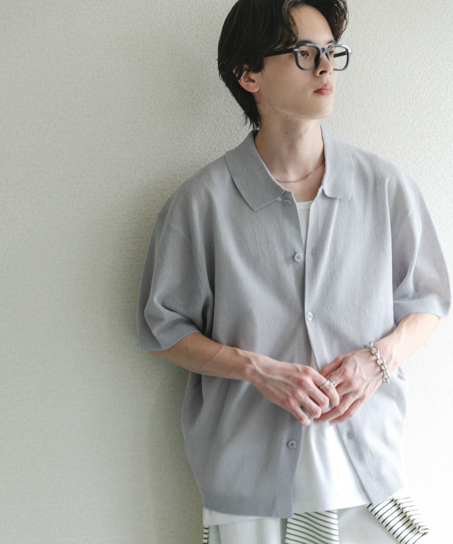 SENSE OF PLACE by URBAN RESEARCH「『一部WEB限定ｶﾗｰ』『ｲｰｼﾞｰｹｱ』ﾘﾈﾝﾌﾞﾚﾝﾄﾞｼｱｰﾆｯ 」|ニット・セーター|
