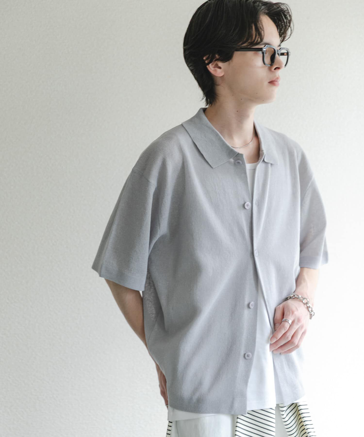 SENSE OF PLACE by URBAN RESEARCH「『一部WEB限定ｶﾗｰ』『ｲｰｼﾞｰｹｱ』ﾘﾈﾝﾌﾞﾚﾝﾄﾞｼｱｰﾆｯ 」|ニット・セーター|