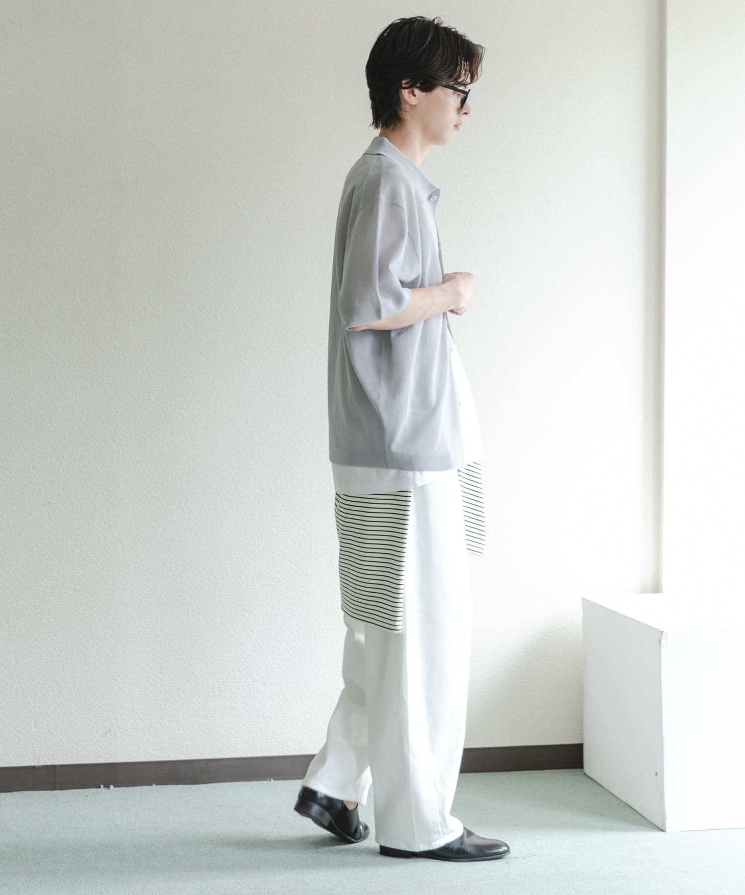 SENSE OF PLACE by URBAN RESEARCH「『一部WEB限定ｶﾗｰ』『ｲｰｼﾞｰｹｱ』ﾘﾈﾝﾌﾞﾚﾝﾄﾞｼｱｰﾆｯ 」|ニット・セーター|