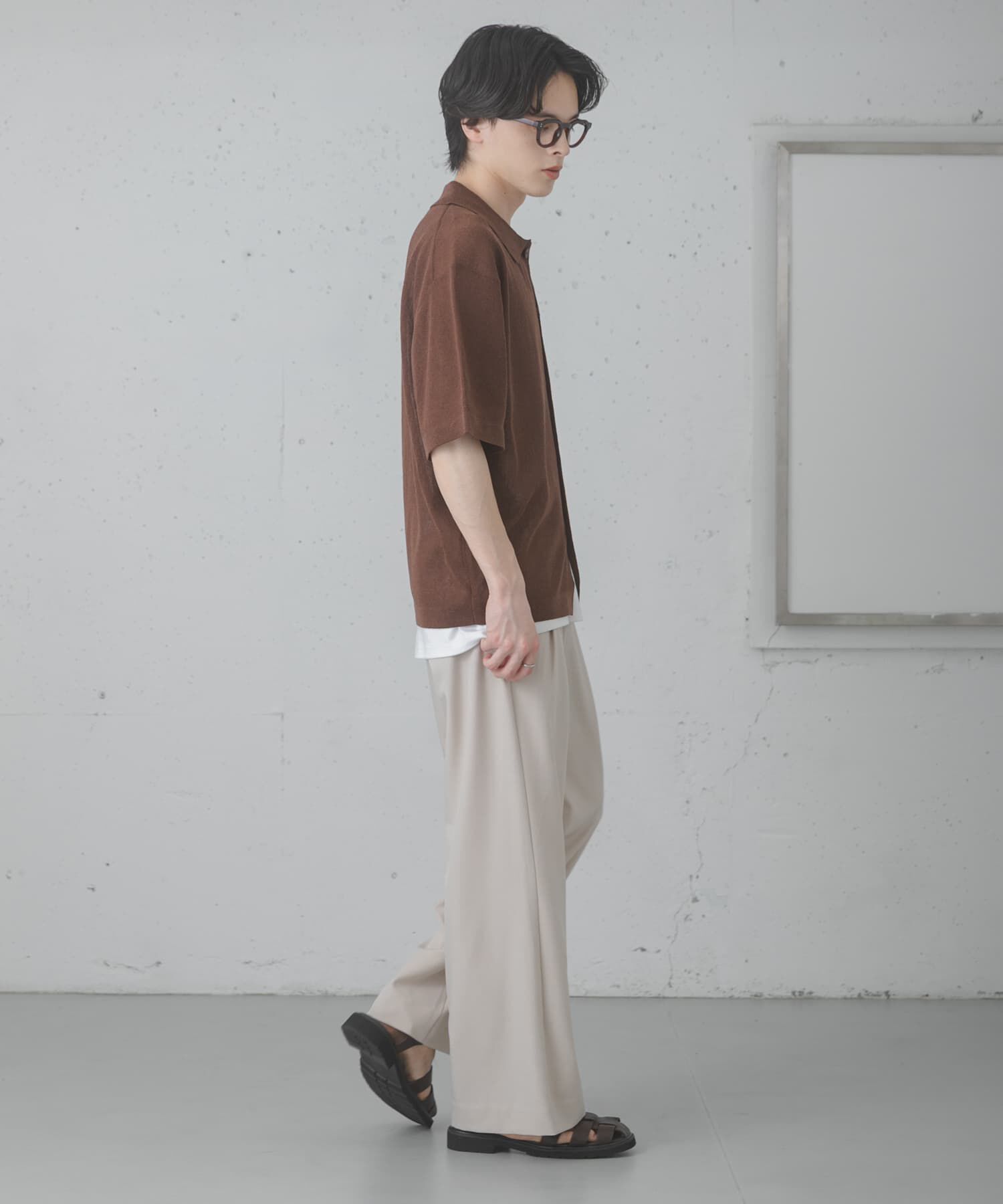 SENSE OF PLACE by URBAN RESEARCH「『一部WEB限定ｶﾗｰ』『ｲｰｼﾞｰｹｱ』ﾘﾈﾝﾌﾞﾚﾝﾄﾞｼｱｰﾆｯ 」|ニット・セーター|