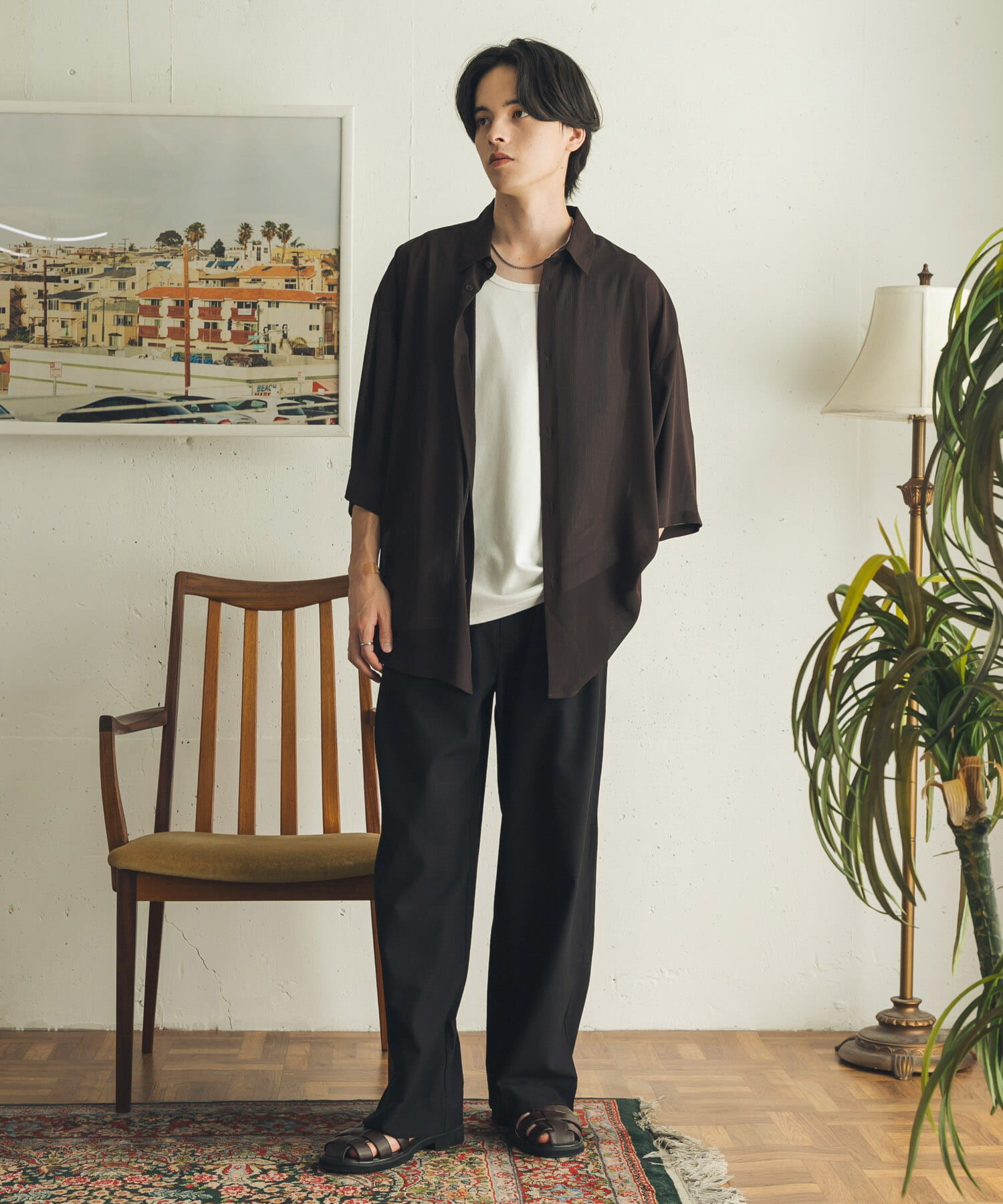 SENSE OF PLACE by URBAN RESEARCH「ダブルタックワイドテーパードスラックス」|その他|