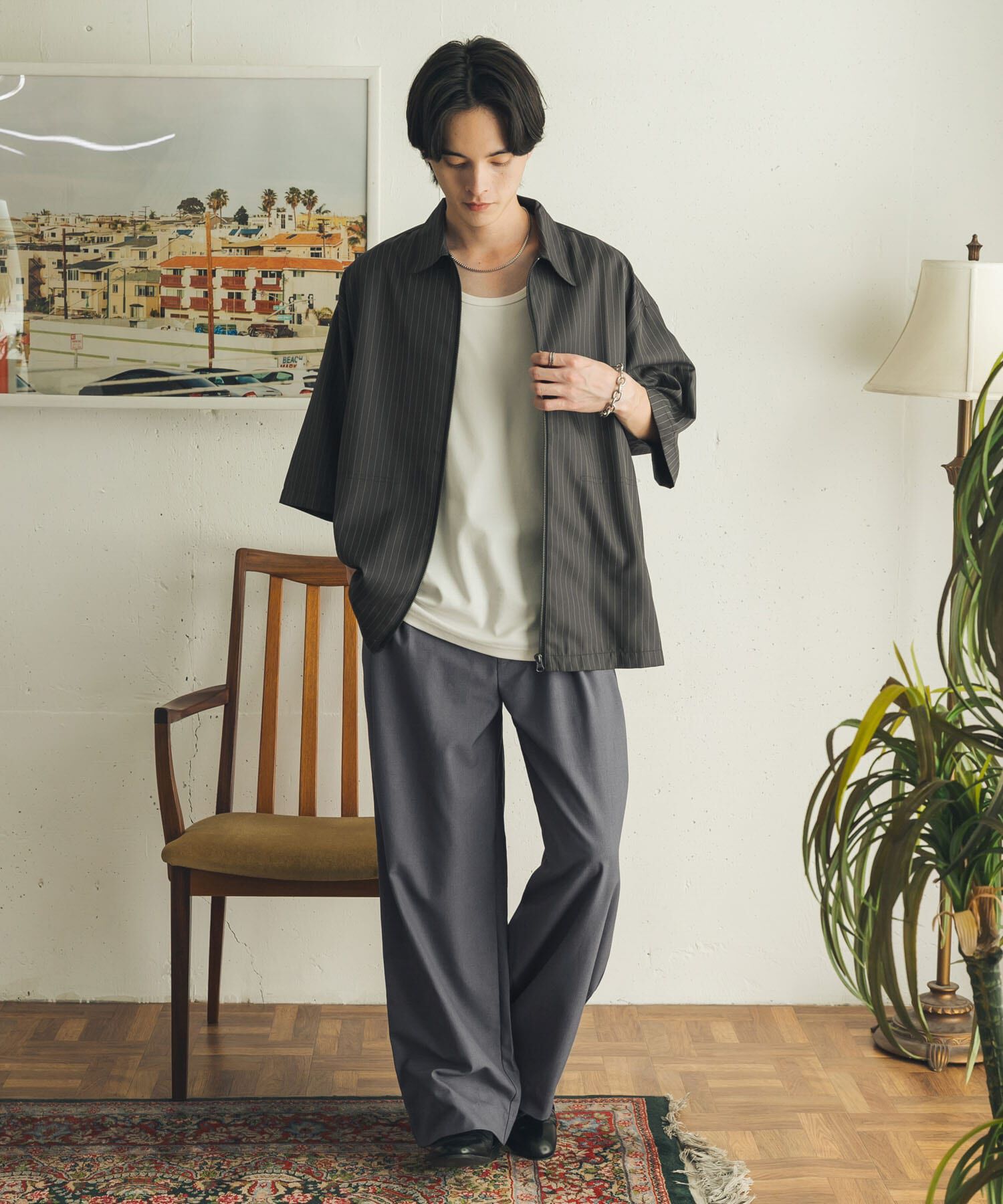 SENSE OF PLACE by URBAN RESEARCH「ダブルタックワイドテーパードスラックス」|その他|