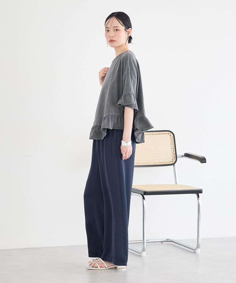 earth music&ecology「ピグメントフリルTシャツ」|Tシャツ・カットソー|