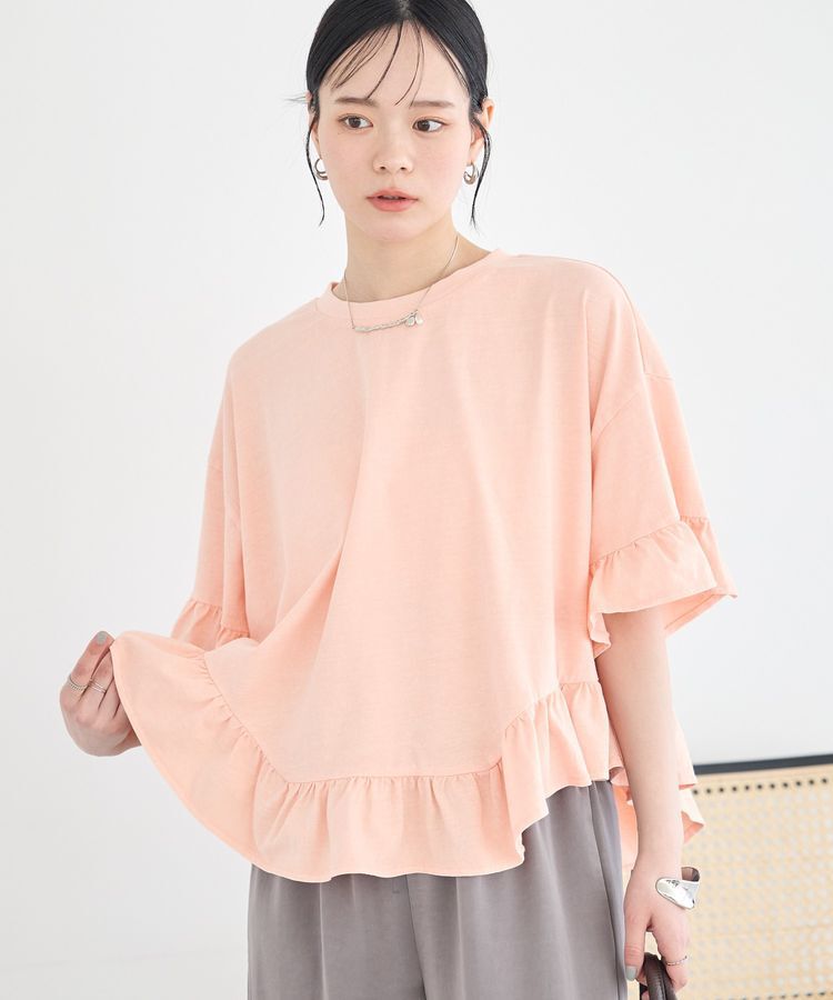 earth music&ecology「ピグメントフリルTシャツ」|Tシャツ・カットソー|