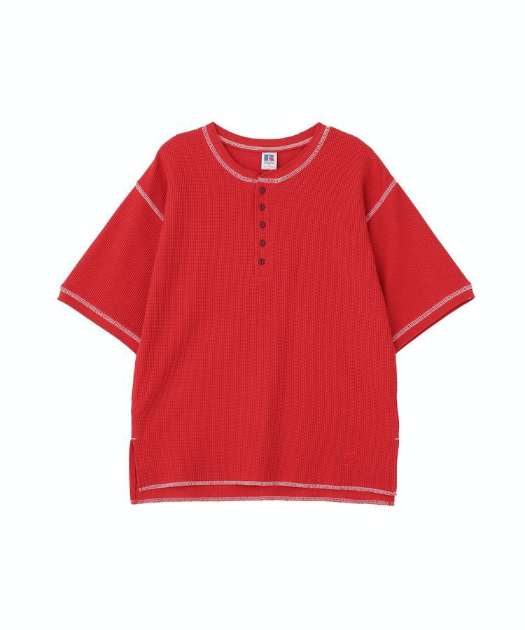 AMERICAN HOLIC「【RUSSELL】ワッフルヘンリーTシャツ」|Tシャツ・カットソー|