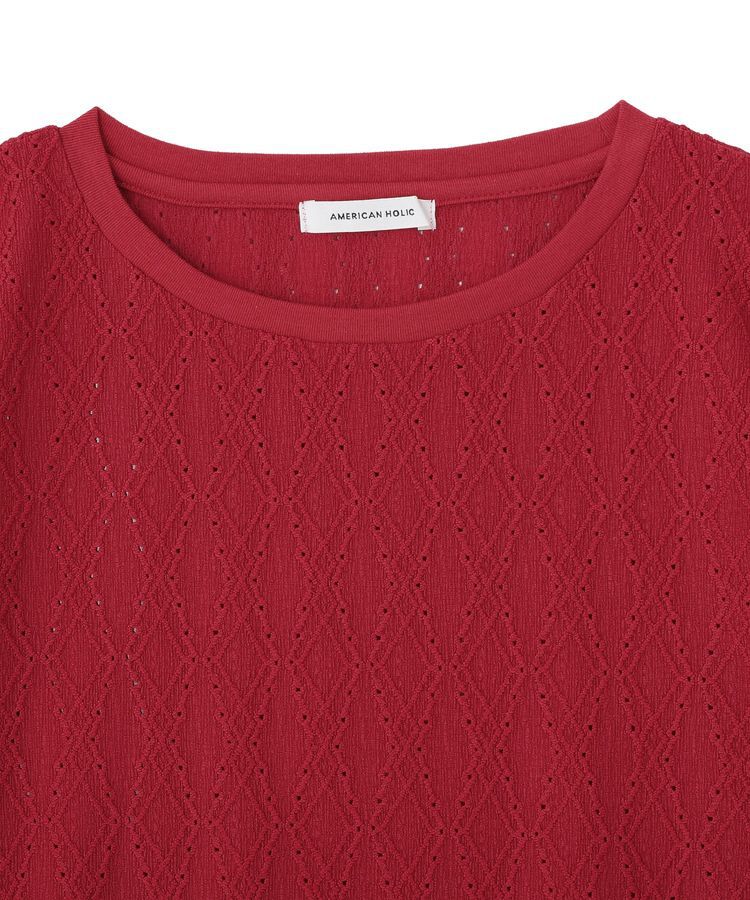 AMERICAN HOLIC「フレンチスリーブ総レースプルオーバー」|Tシャツ・カットソー|