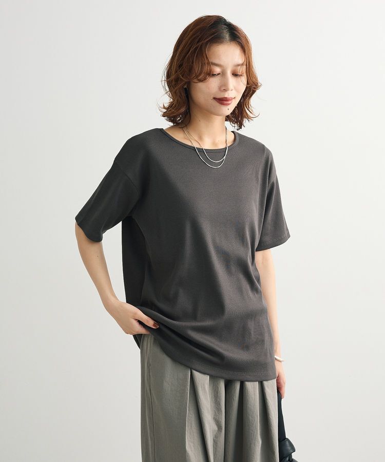 Green Parks「・Petit Fleur リブオーバーサイズTEE」|Tシャツ・カットソー|