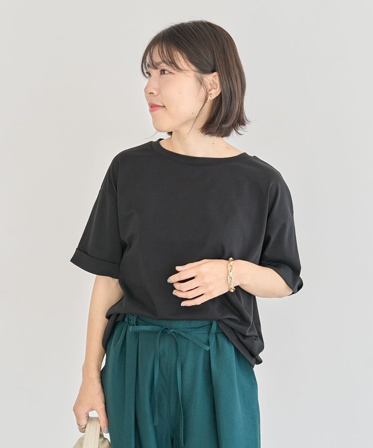 Green Parks「・swing by シルケットオーバーサイズTEE」|Tシャツ・カットソー|Black