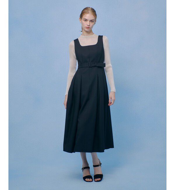 LOULOU WILLOUGHBY「【LOULOU WILLOUGHBY】ポリツイルジャンパーワンピース」|ワンピース|