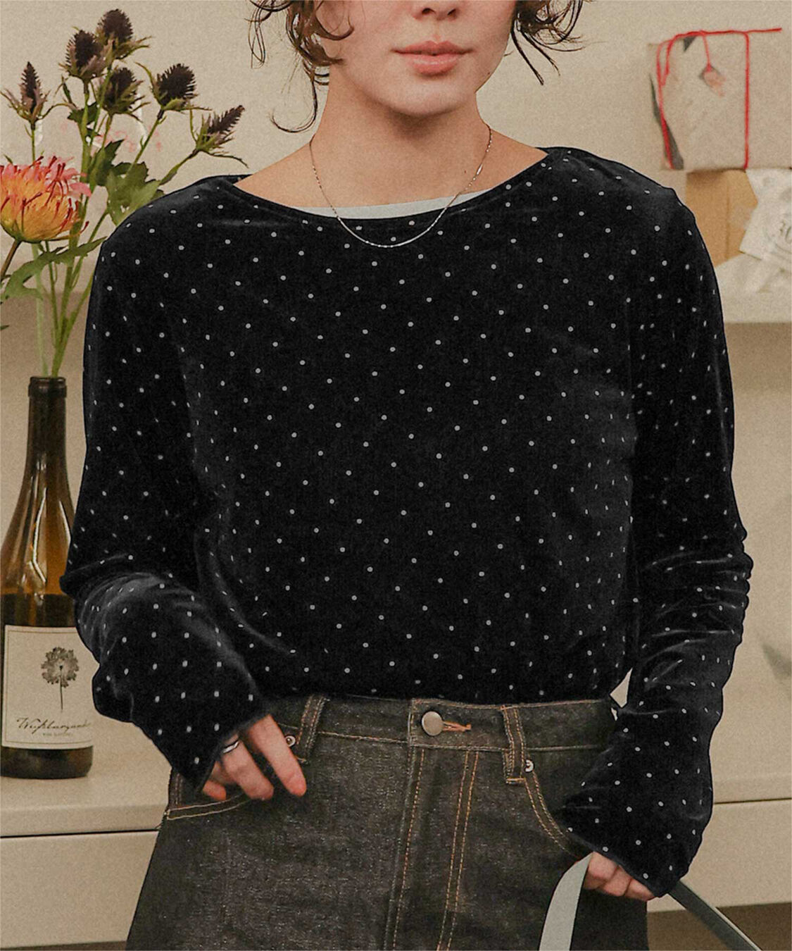titivate「シアーベロアロングTシャツ」|Tシャツ・カットソー|ドット2