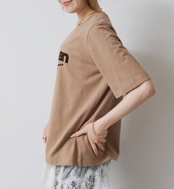  「フロッキープリントTシャツ」|プルオーバー|