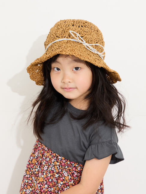 Samansa Mos2 Lagom「透かし編みペーパーハット」|その他|
