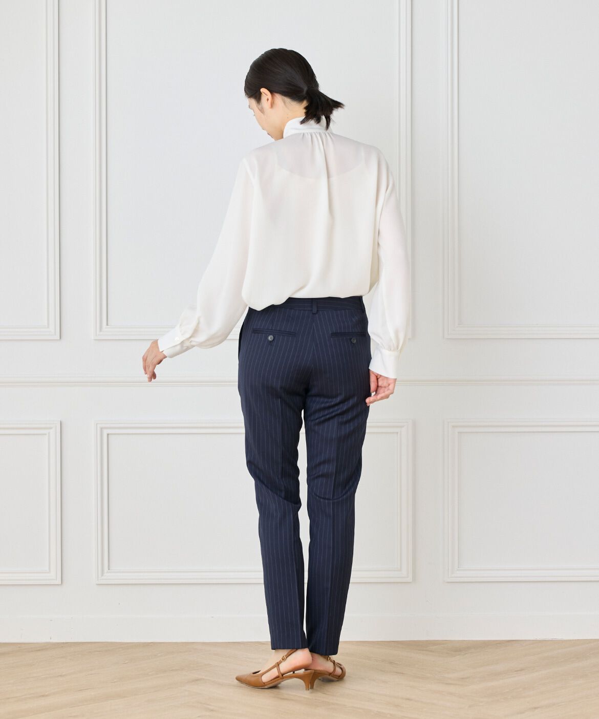 INED「テーパードパンツ《CERRUTI》」|スラックス|