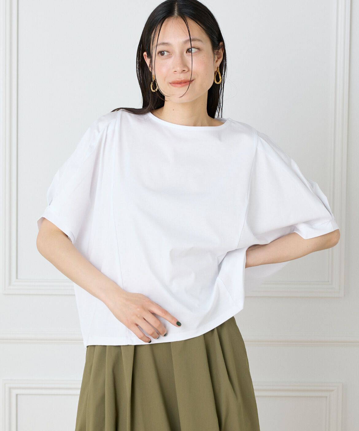 DAY by DAY it&rsquo;s international「切替タックプルオーバー」|Tシャツ・カットソー|オフホワイト1